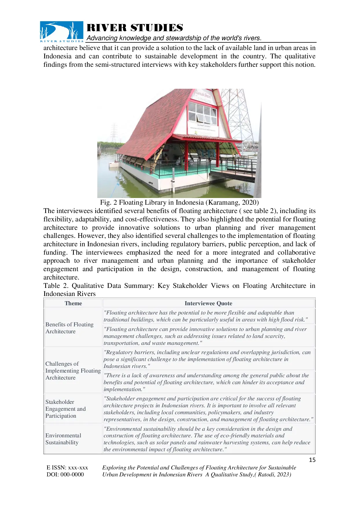 juris Exploring the Potential and Challenges of Floating Architecture for Sustainable Urban Development