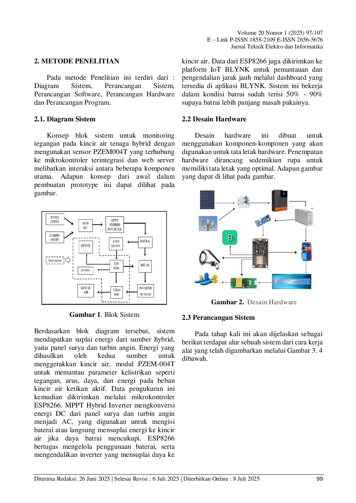 JURIS Rancang Bangun Alat Kincir Air Tambak Udang Tenaga Hybrid Berbasis Mikrokontroler