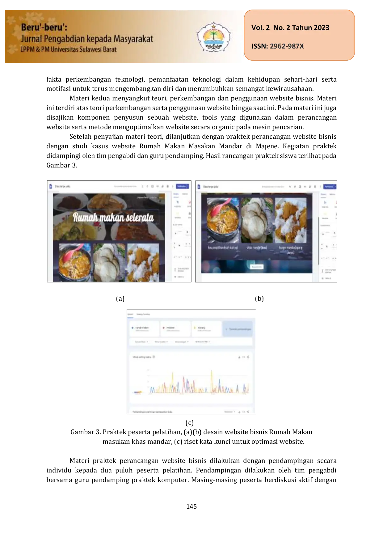 JURIS Perancangan Website Bisnis Pada Siswa Madrasah Di Kabupaten Majene Sulawesi Barat