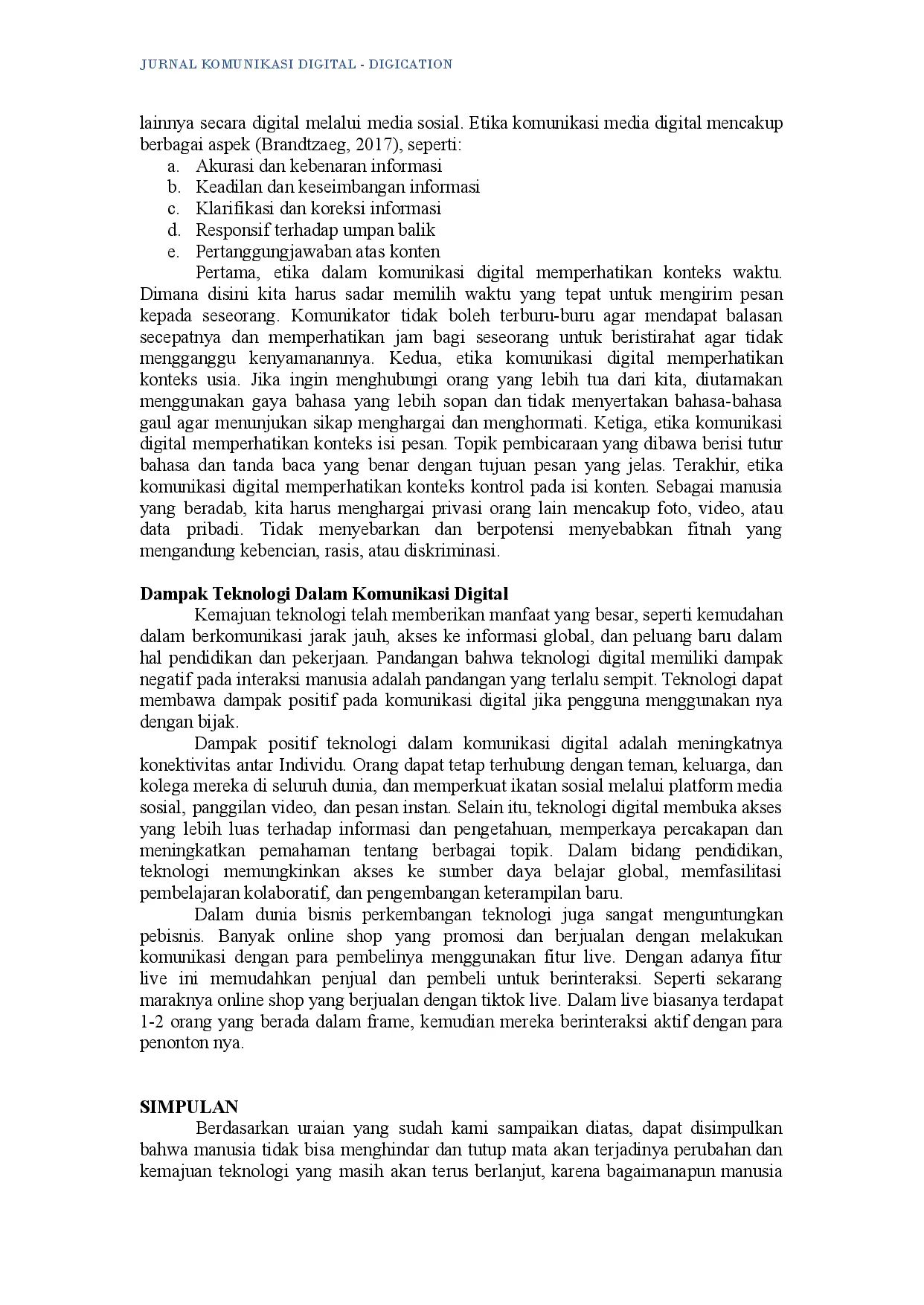 juris Kemajuan Teknologi Memberikan Kemudahan dalam Interaksi Digital Manusia