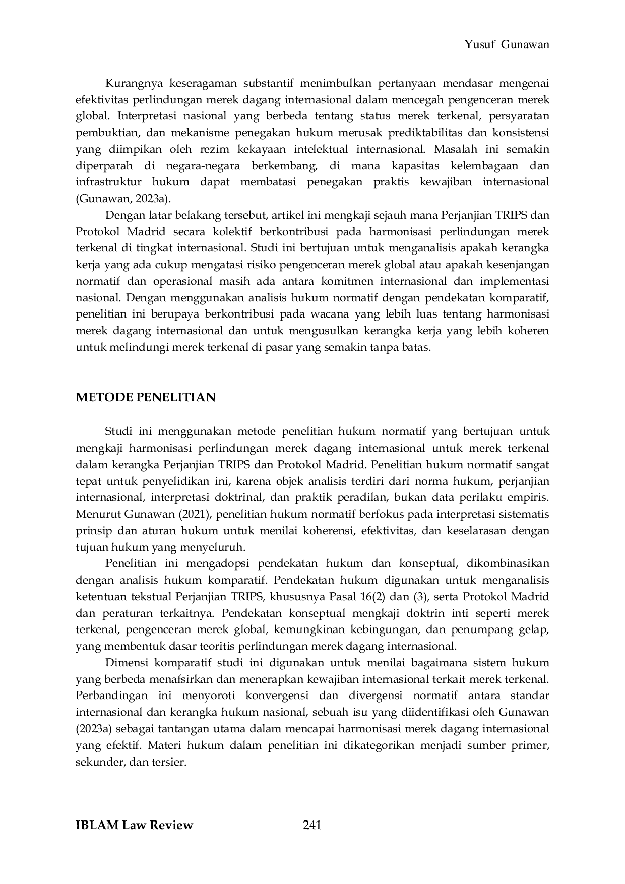 JURIS Global Brand Dilution dan Pengakuan Internasional Harmonisasi Perlindungan Merek Terkenal dalam TRIPS Agreement dan Madrid Protocol