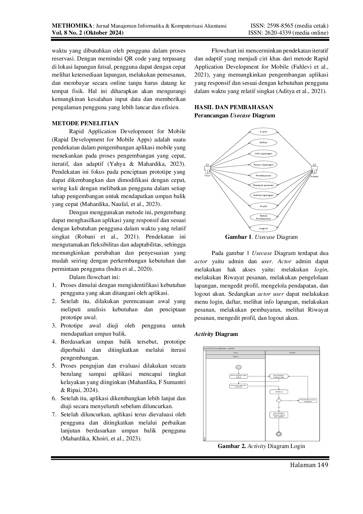 JURIS Implementasi QR Code Untuk Sistem Penyewaan Lapangan Futsal Berbasis Android