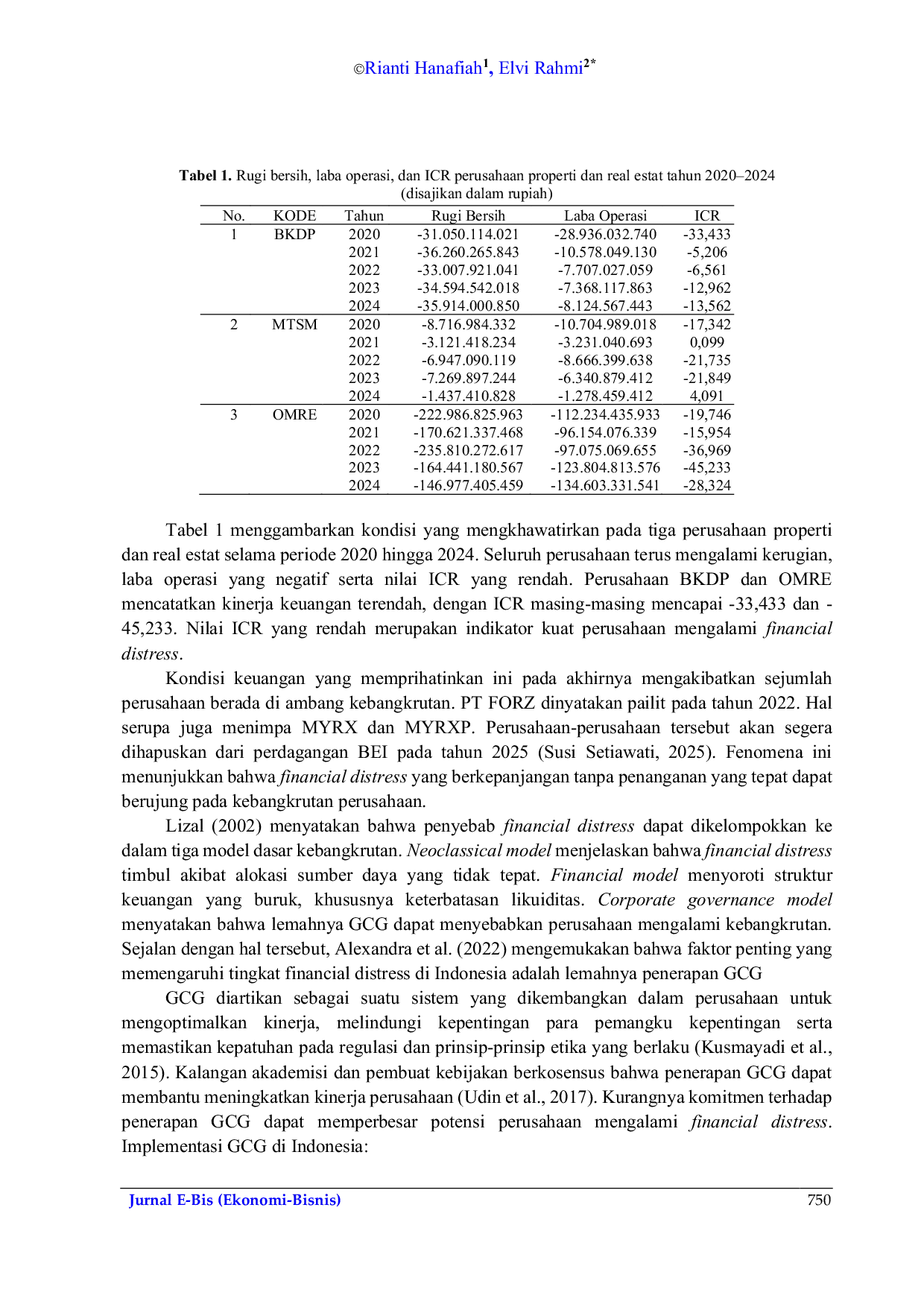 JURIS Kepemilikan Manajerial Kepemilikan Institusional Dan Proporsi Dewan Komisaris Independen Terhadap Financial Distress