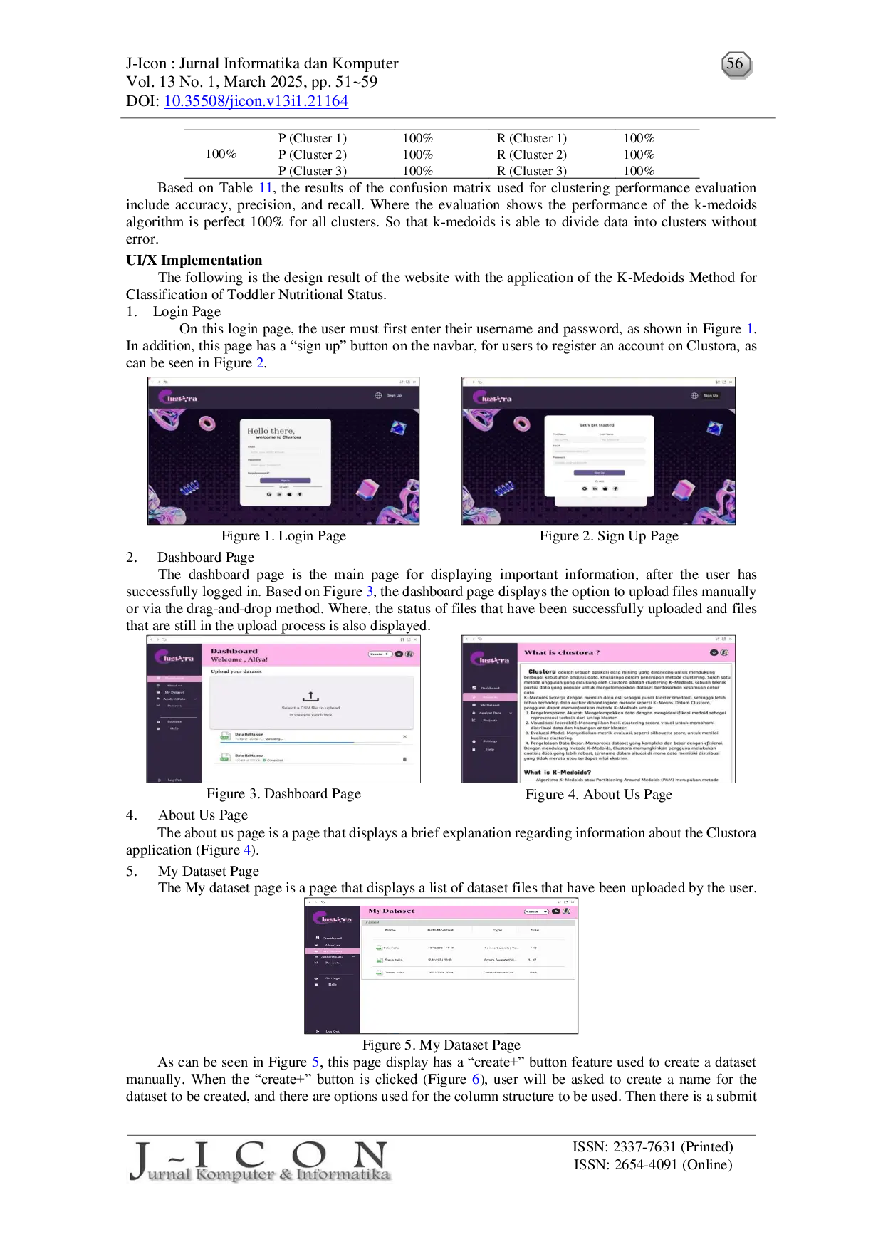 JURIS Website Design for Nutrition Status Classification of Toddlers Using UI X with K Medoids Algorithm