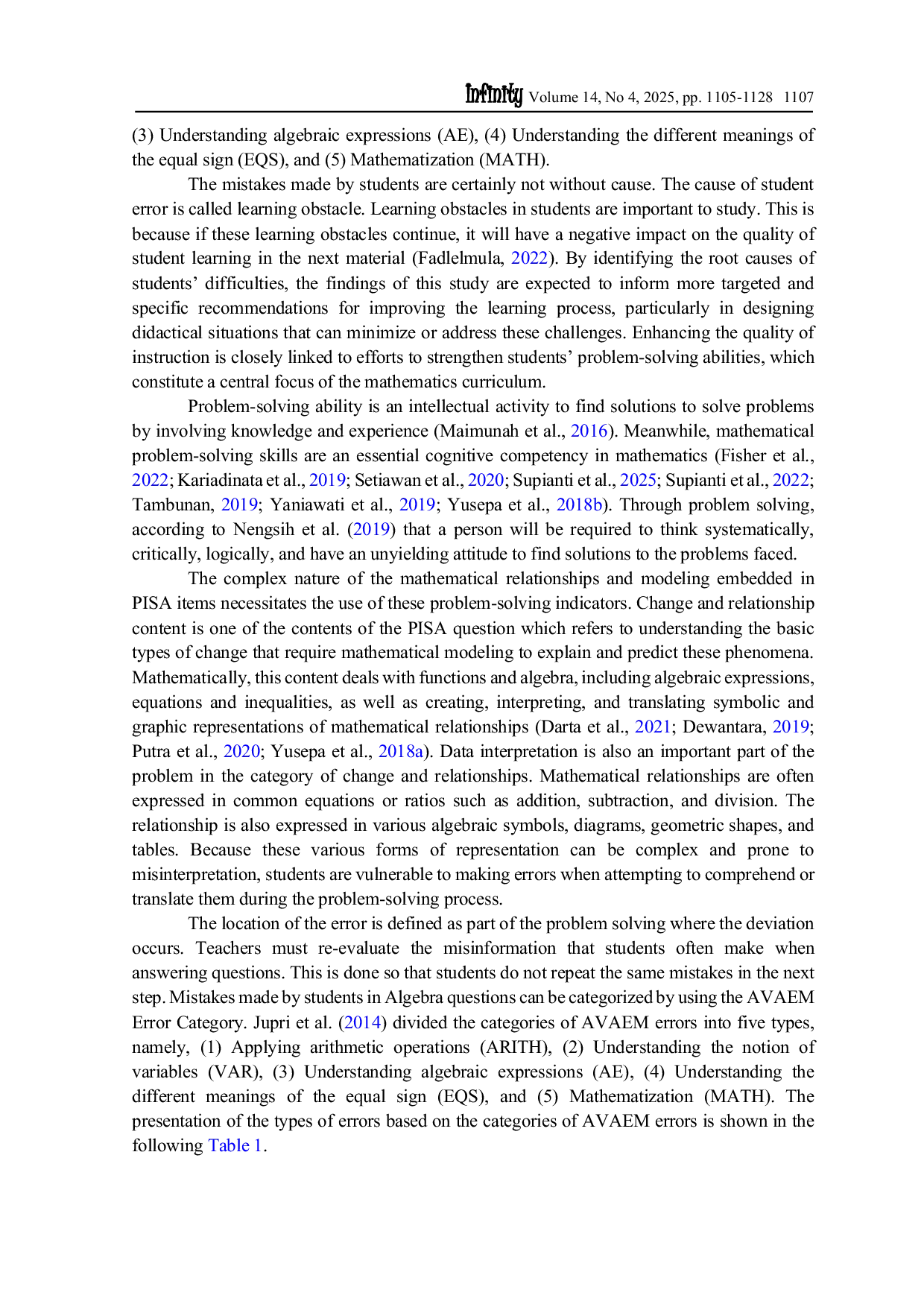 JURIS Analyzing student errors in PISA Change and Relationship tasks using the AVAEM framework