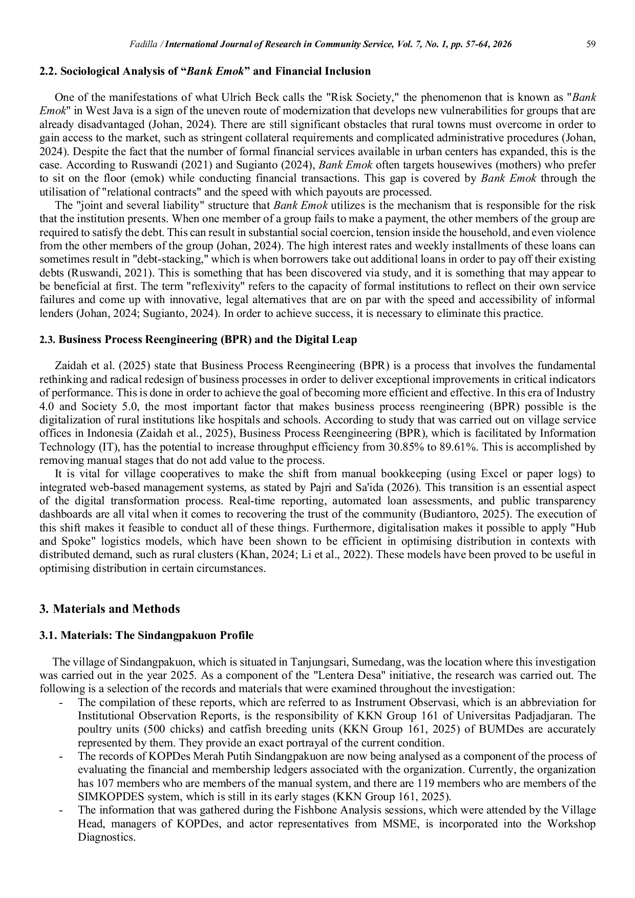 JURIS Strategic Optimization of Village Cooperatives for Economic Sovereignty and Poverty Alleviation A Case Study of Sindangpakuon Village