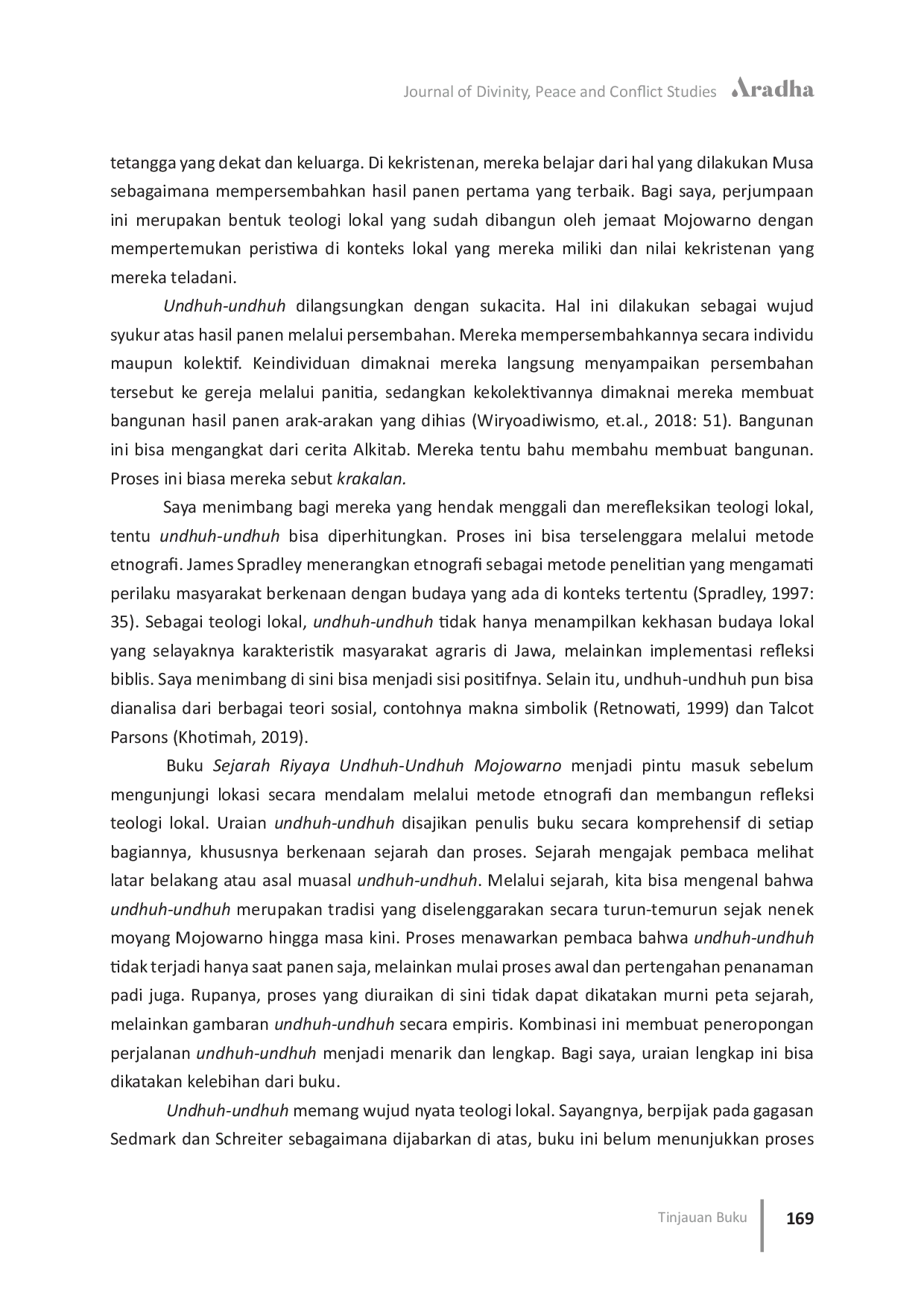 JURIS Resensi Buku Sejarah Riyaya Undhuh Undhuh Mojowarno