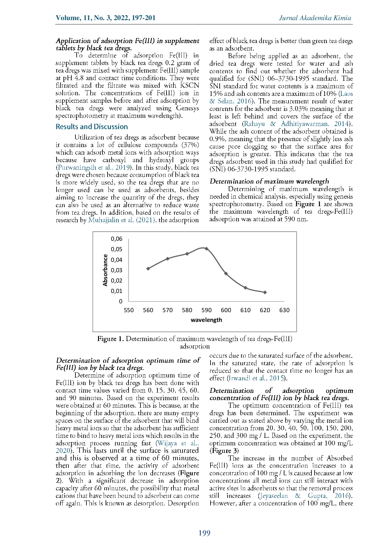 JURIS Adsorpsi Ion Fe III pada Tablet Suplemen Fe oleh Ampas Teh Hitam dan Aplikasinya dalam Pembelajaran Kimia Anorganik