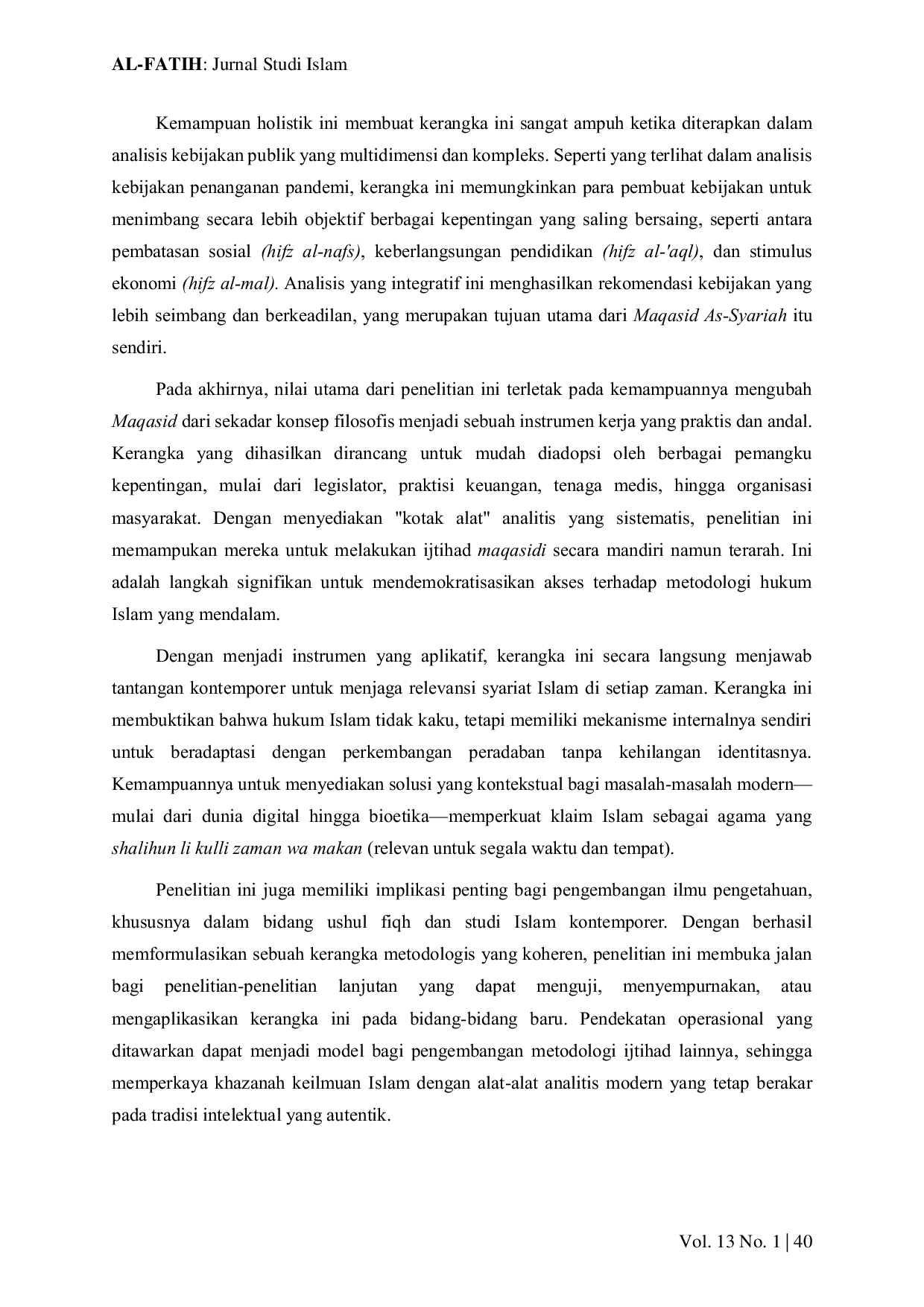 JURIS Maqasid As Syariah Konsep dan Aplikasinya dalam kehidupan modern