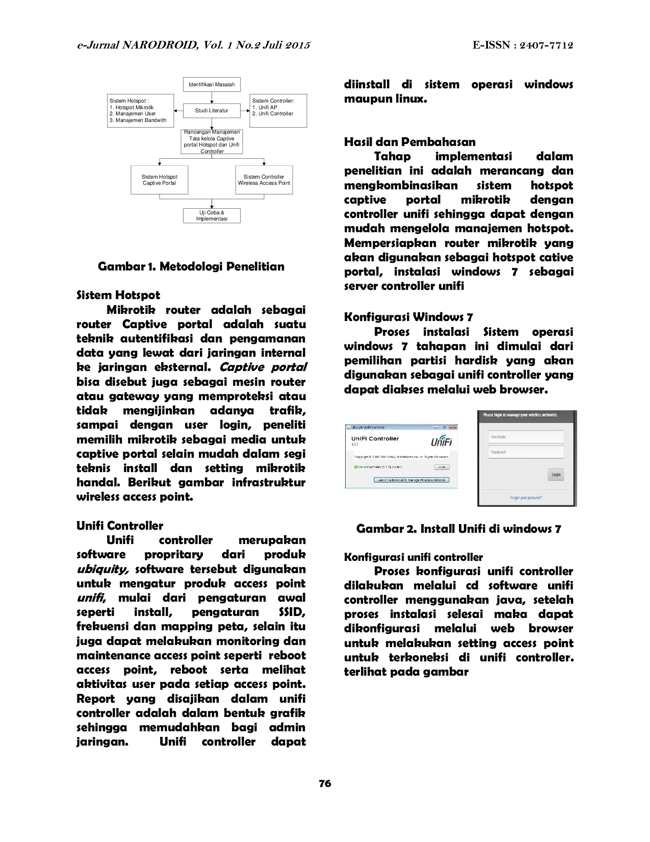 JURIS Manajemen Tata Kelola Captive Portal Hotspot Mikrotik Unifi Controller