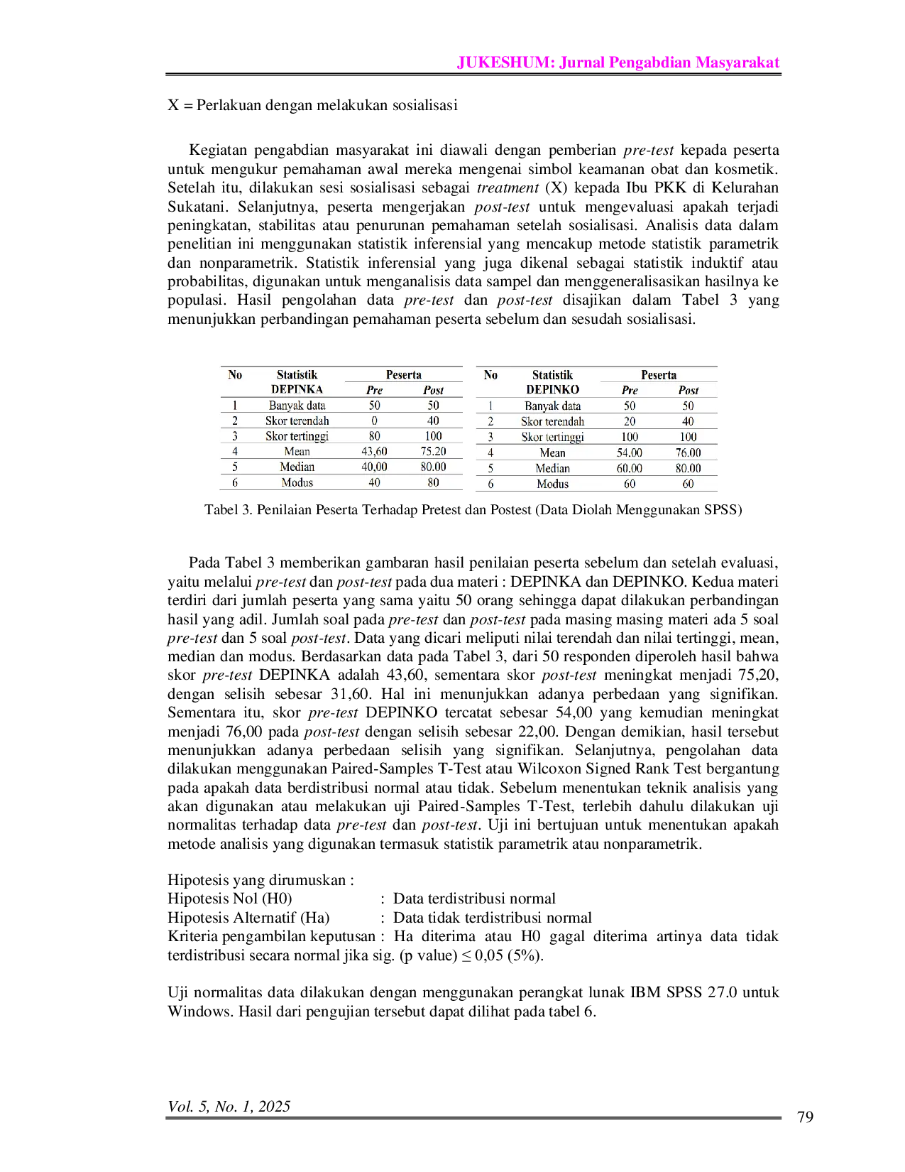 JURIS Improving Public Understanding of Drug and Cosmetic Safety Through Depinka Ko Counseling in Sukatani Village Peningkatan Pemahaman Masyarakat Tentang Keamanan Obat dan Kosmetik Melalui Penyuluhan Dep