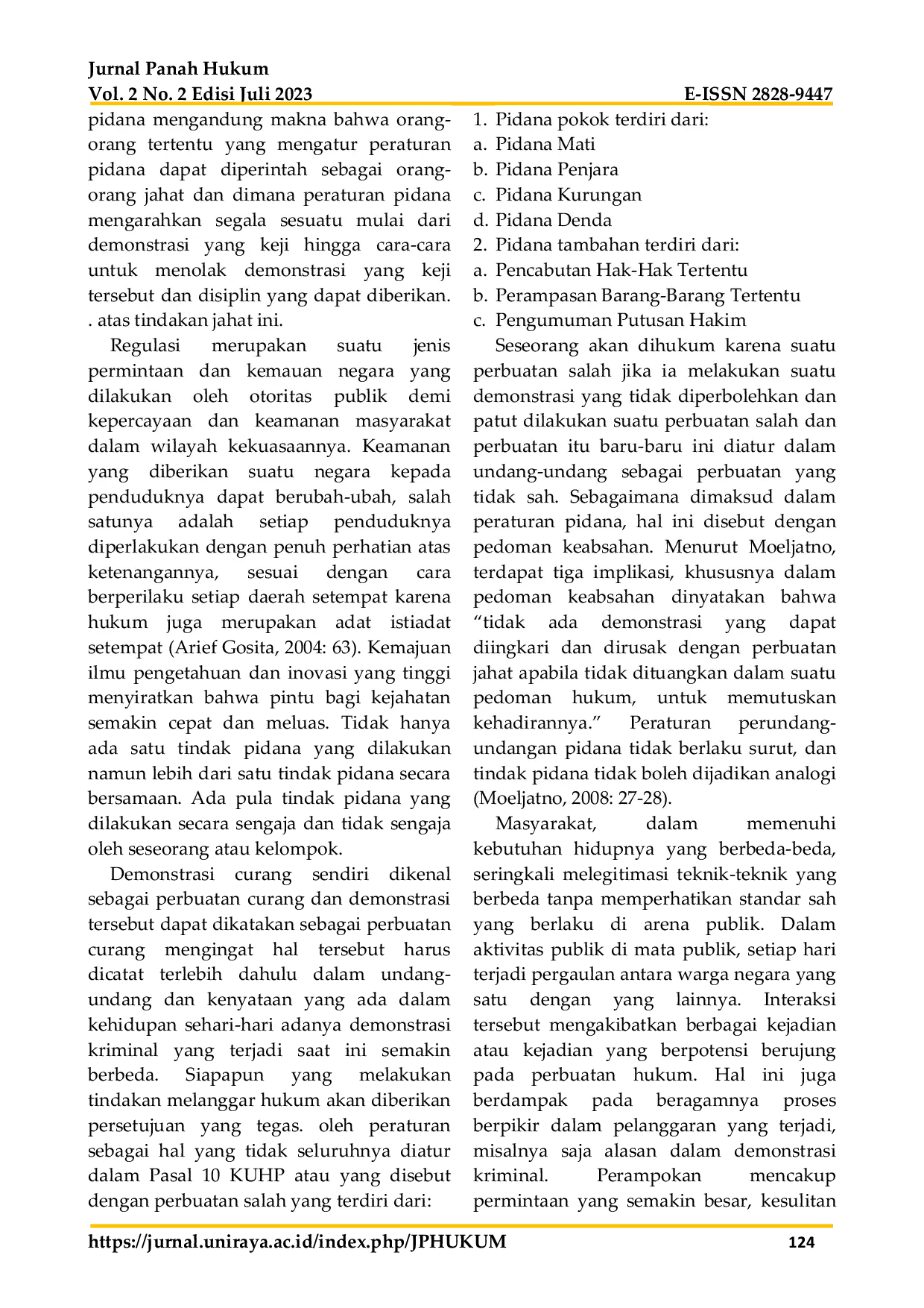 JURIS Pertimbangan Hakim Dalam Penjatuhan Putusan Bebas Terhadap Tindak Pidana Membantu Melakukan Pencurian