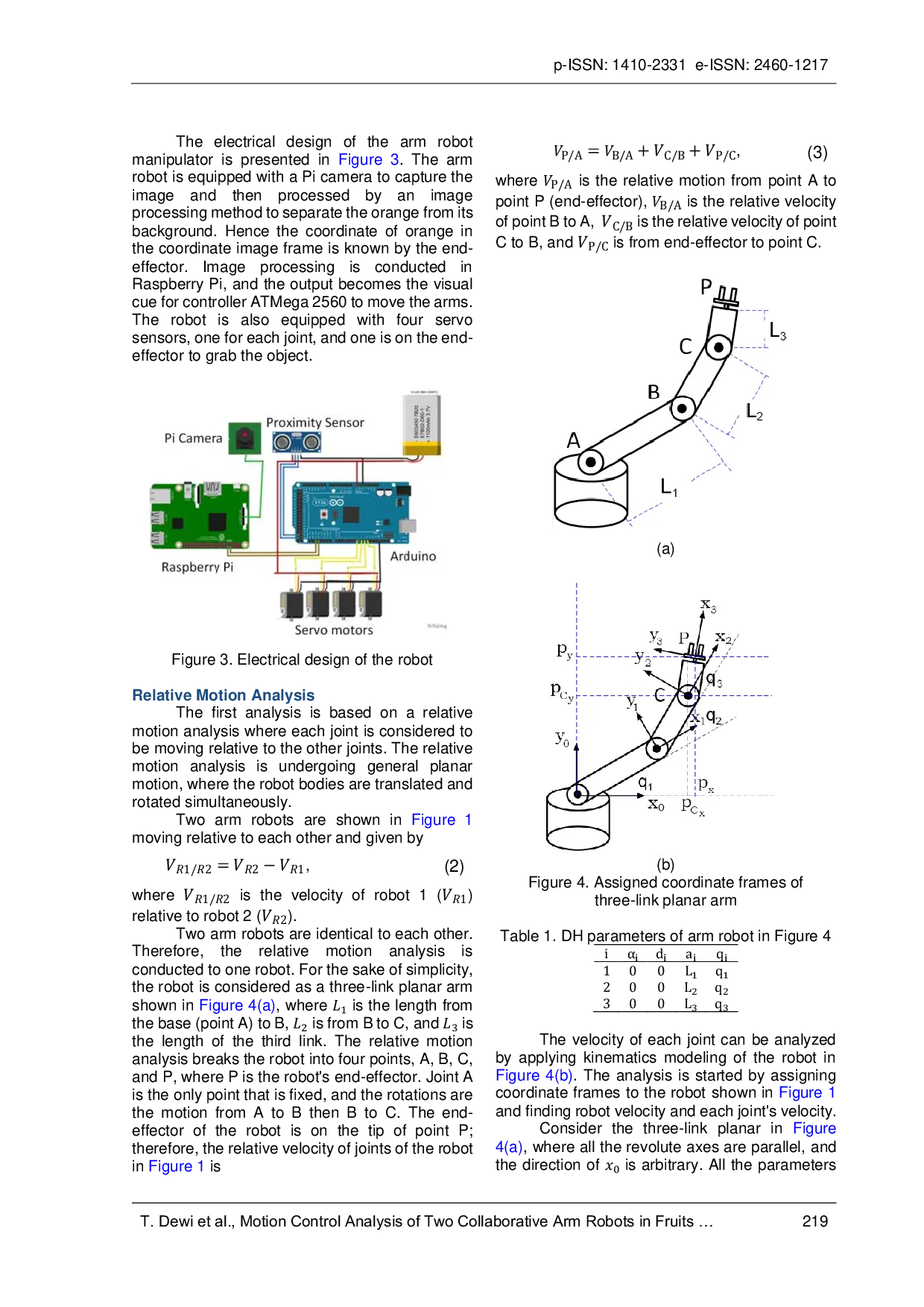 JURIS MOTION CONTROL ANALYSIS OF TWO COLLABORATIVE ARM ROBOTS IN FRUIT PACKAGING SYSTEM