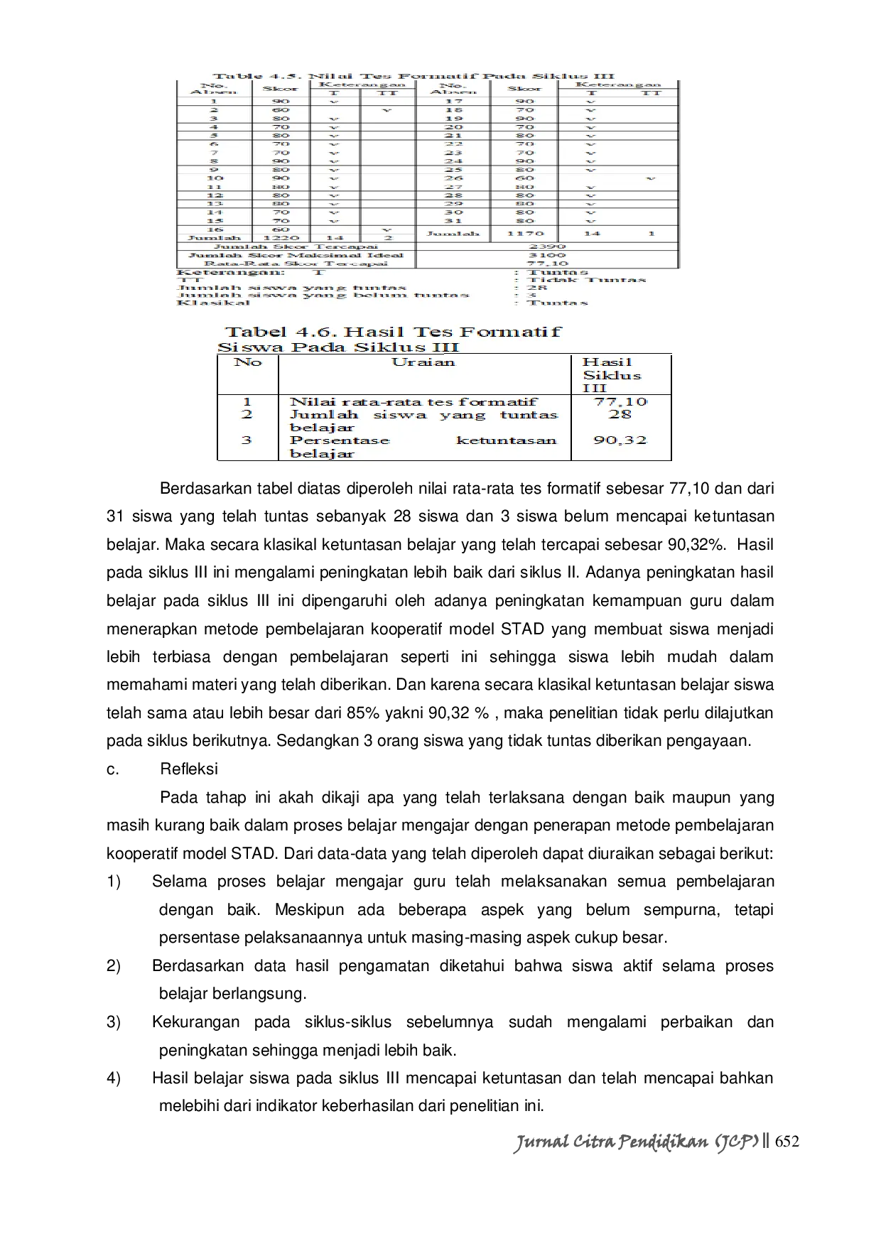 JURIS Upaya Meningkatkan Hasil Belajar Matematika Materi Teorema Pythagoras Melalui Metode Pembelajaran Kooperatif Model STAD Pada Siswa Kelas VIIIB SMPN 2 Riung Tahun Pelajaran 2021 2022