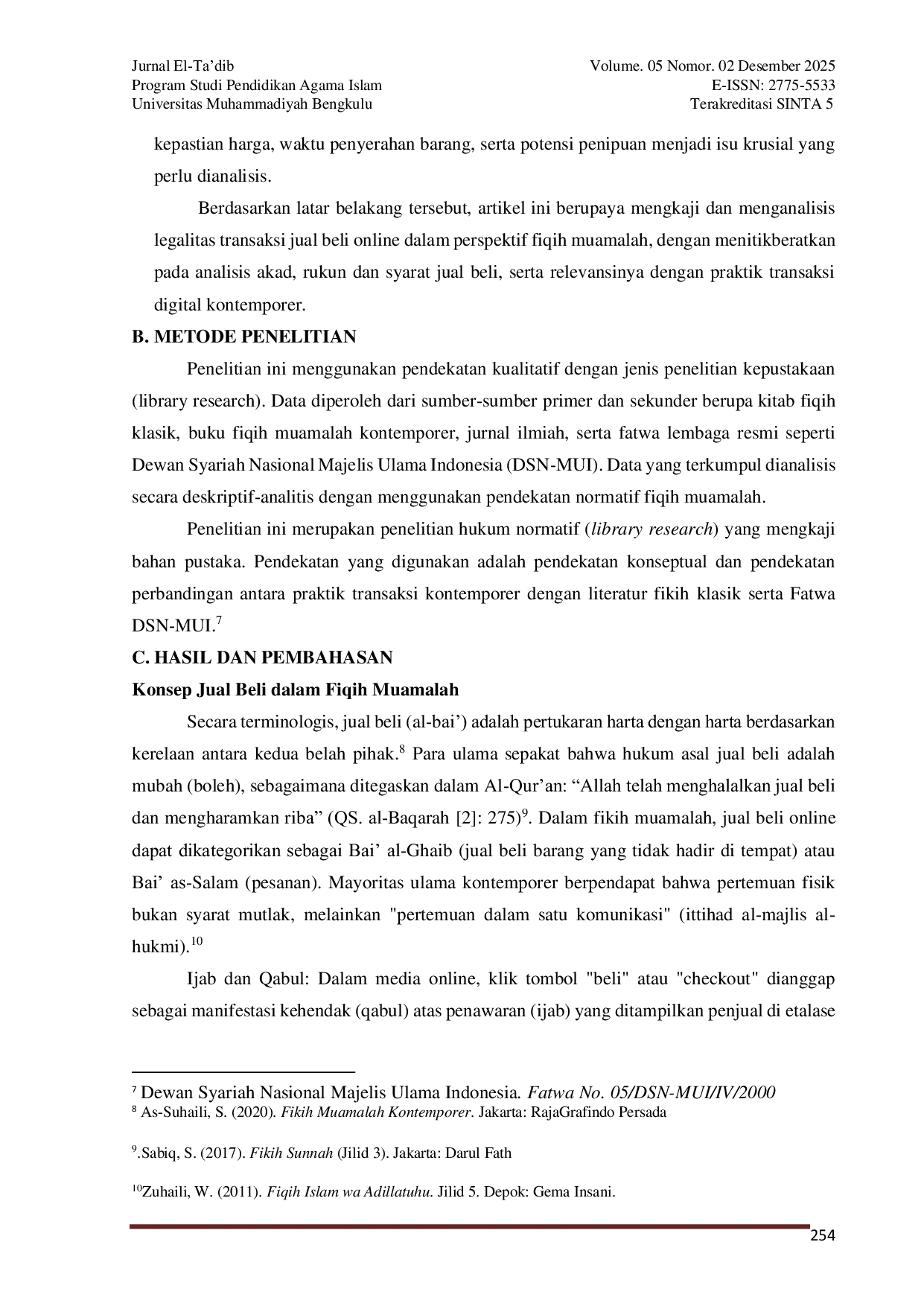 JURIS Legalitas Transaksi Jual Beli Online Dalam Perspektif Fiqih Muamalah