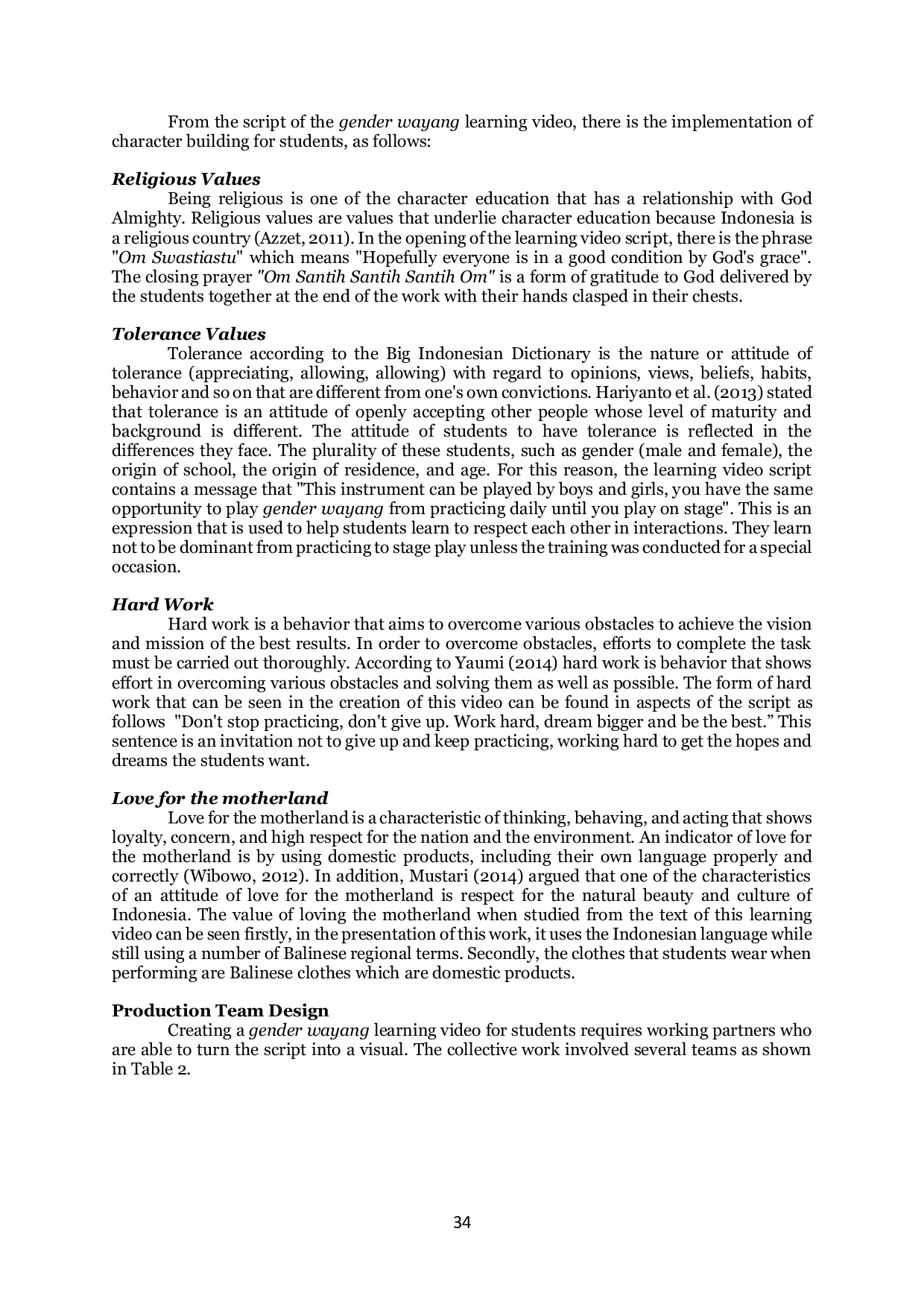 JURIS Gender Wayang Learning Video Design to Build the Characters of The Millennial Generation