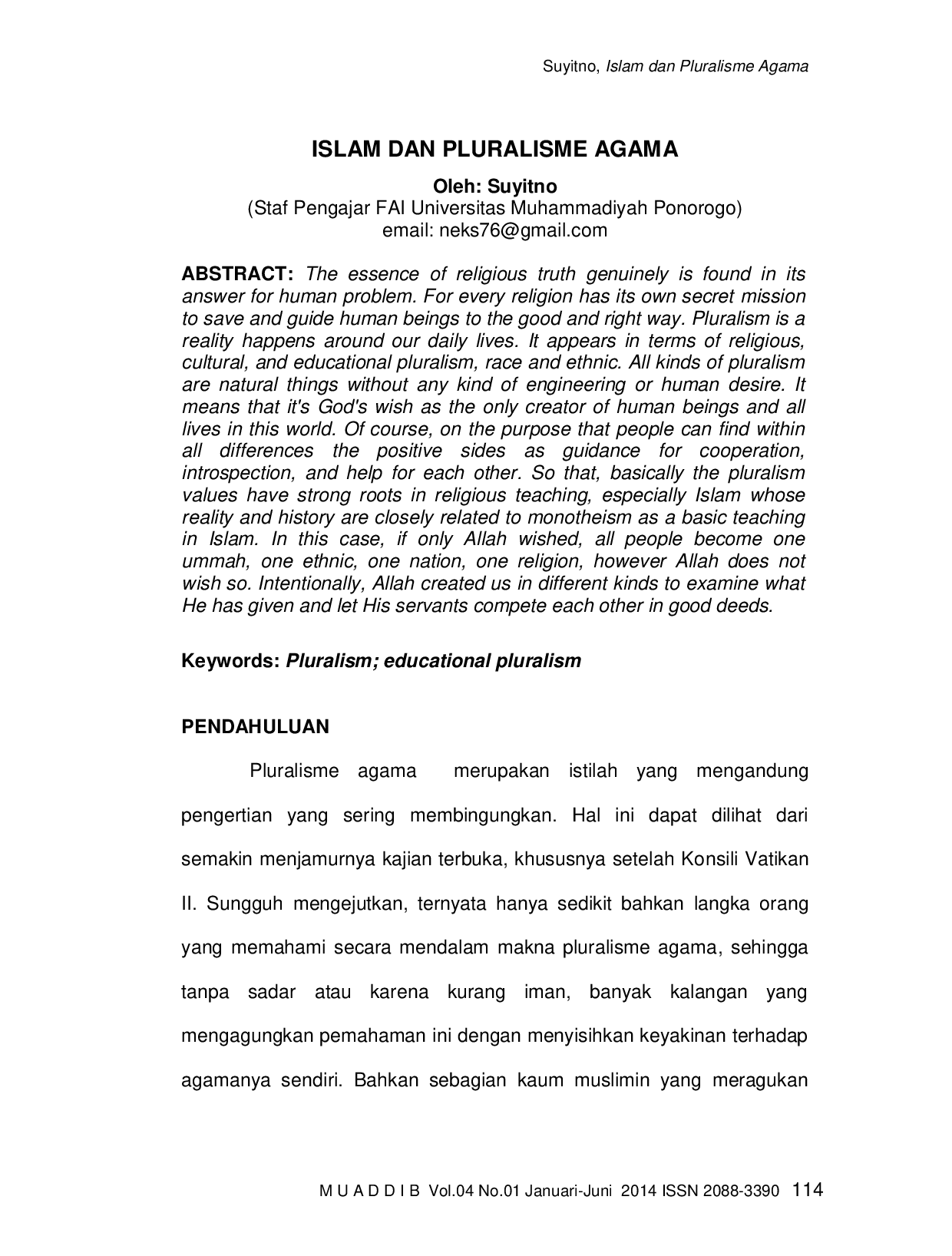 JURIS Islam Dan Pluralisme Agama