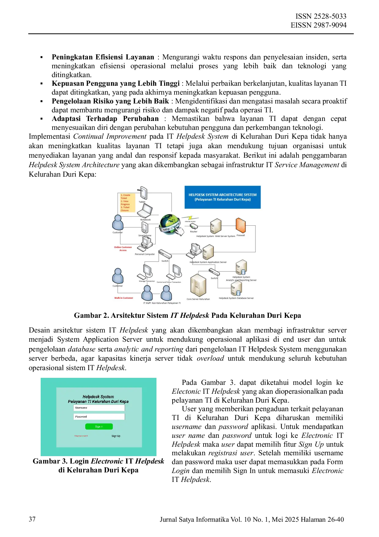 JURIS Implementasi Framework ITIL V4 Pada Perancangan Electronic IT Helpdesk di Kelurahan Duri Kepa Jakarta Barat