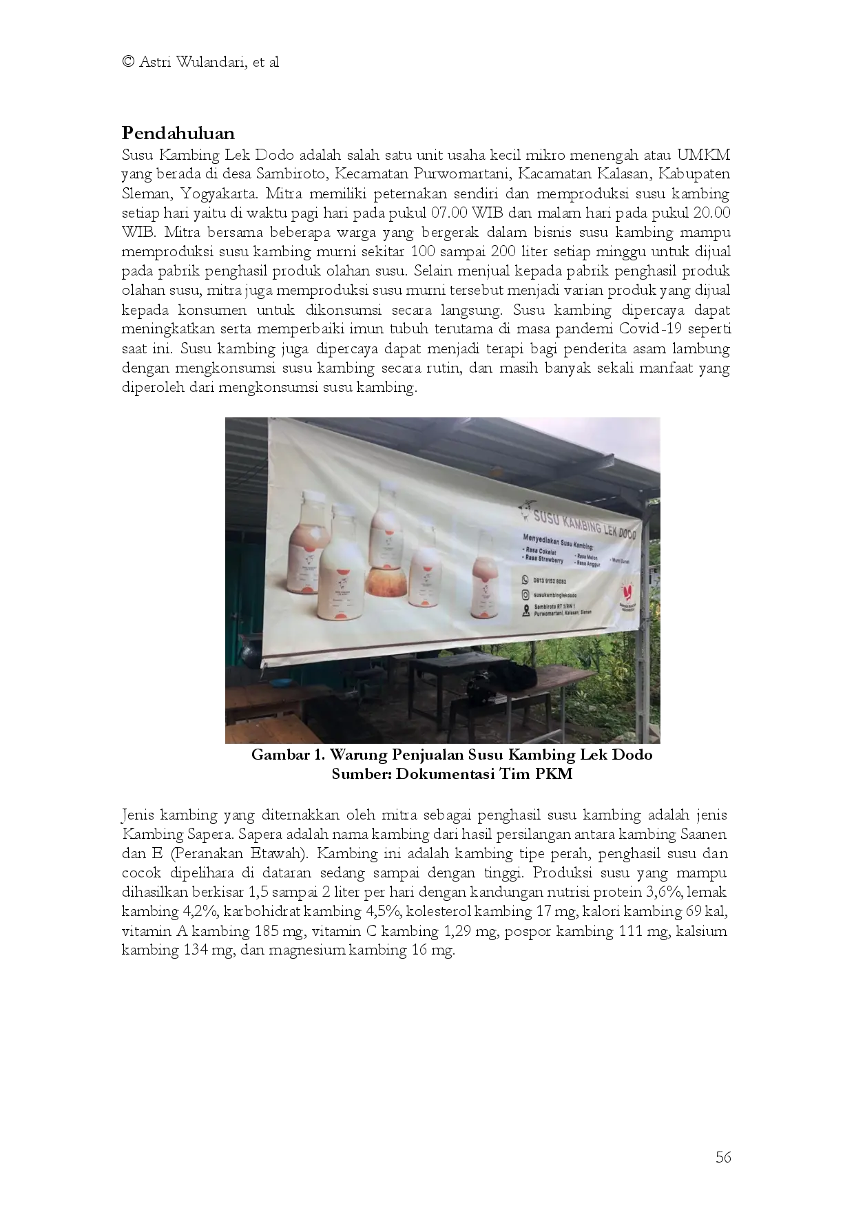 juris Packaging Labeling and Marketing Strategy for Lek Dodo Goat Milk Products in Sambiroto Hamlet Purwomartani Village Yogyakarta