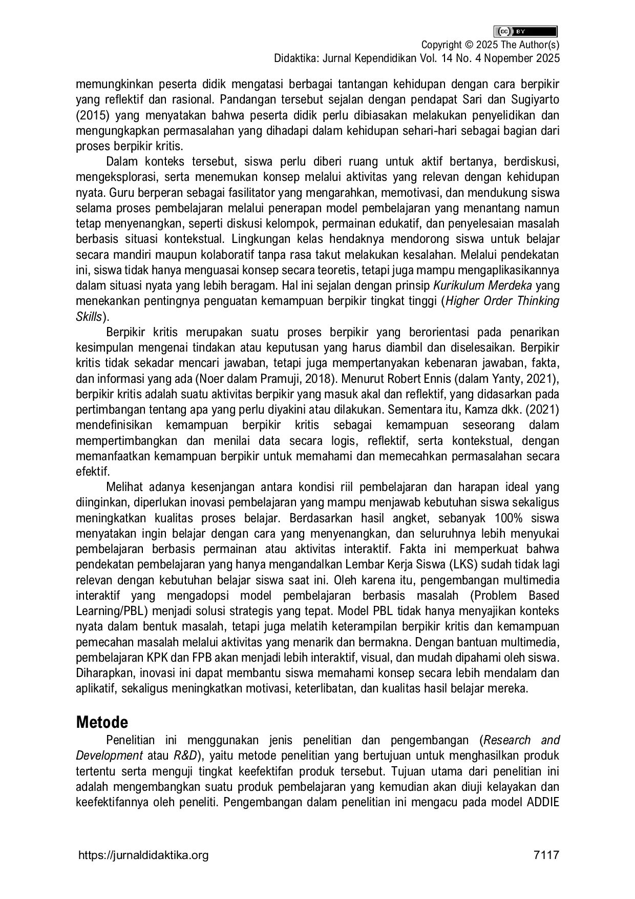 JURIS Multimedia Interaktif Berbasis Problem Based Learning sebagai Upaya Meningkatkan Pengalaman Belajar Matematika Siswa Kelas V pada Materi KPK FPB