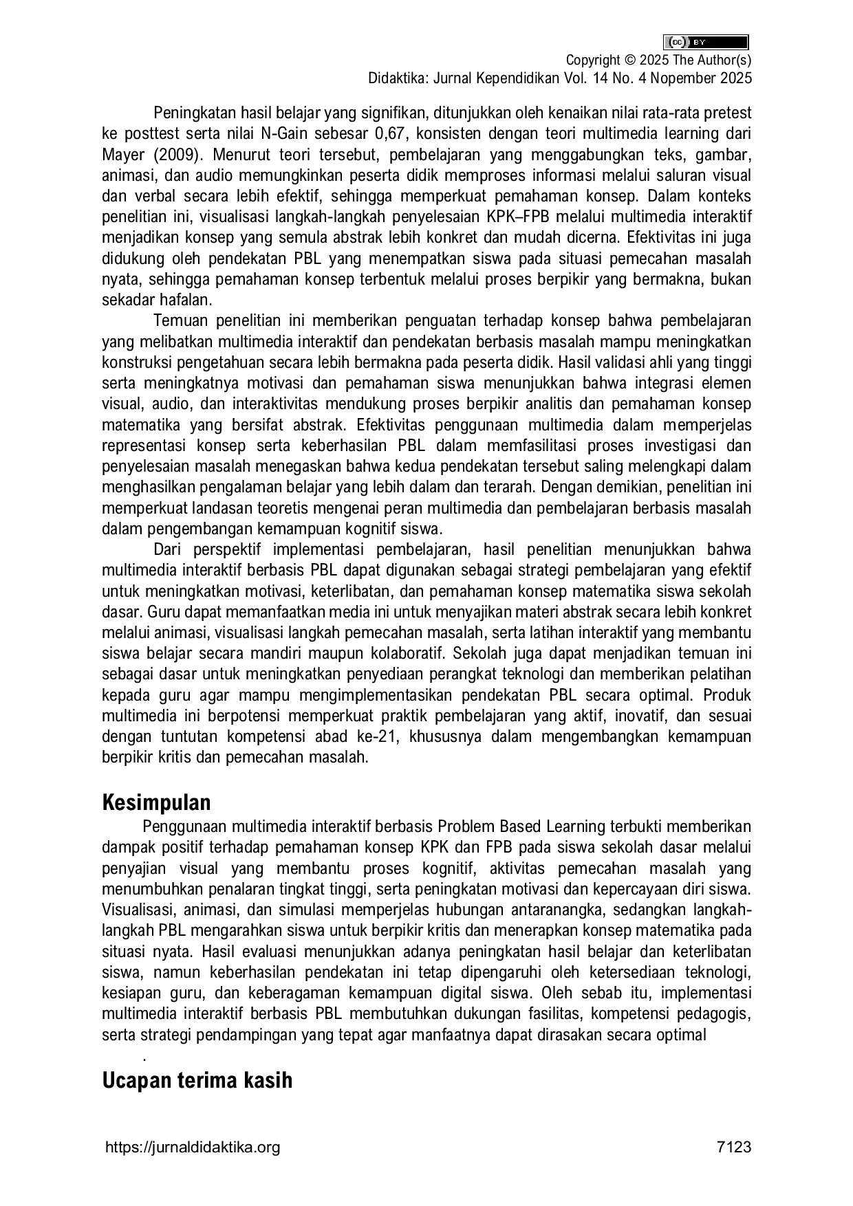 JURIS Multimedia Interaktif Berbasis Problem Based Learning sebagai Upaya Meningkatkan Pengalaman Belajar Matematika Siswa Kelas V pada Materi KPK FPB