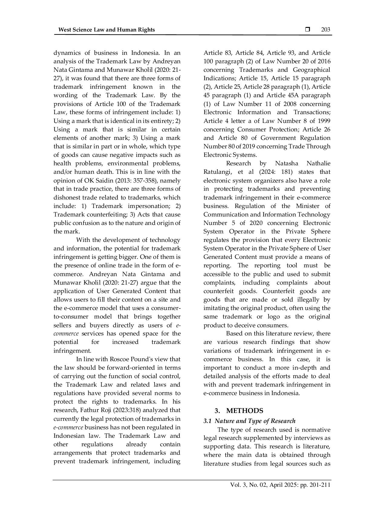 JURIS Efforts to Handle and Prevent Trademark Infringement in E Commerce Business in Indonesia