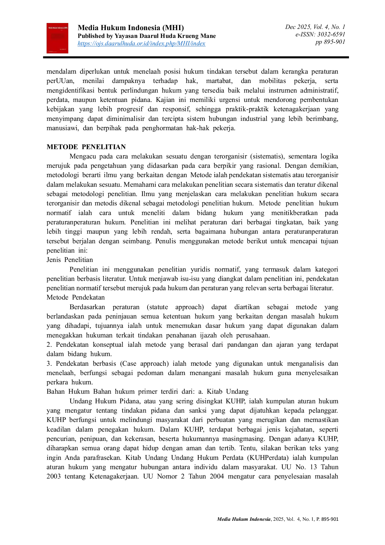 JURIS Perlindungan Hukum Bagi Pekerja Terkait Penahanan Ijazah oleh Perusahaan dalam Hubungan Industrial