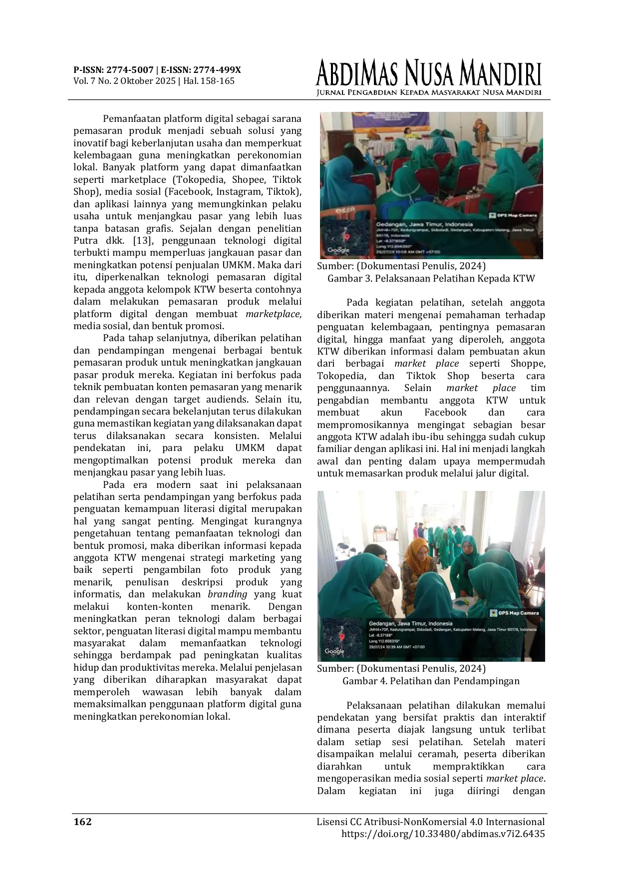 JURIS Penguatan Ekonomi Lokal Melalui Digitalisasi UMKM Perempuan Studi Kasus Kelompok Tani Wanita Desa Sidodadi