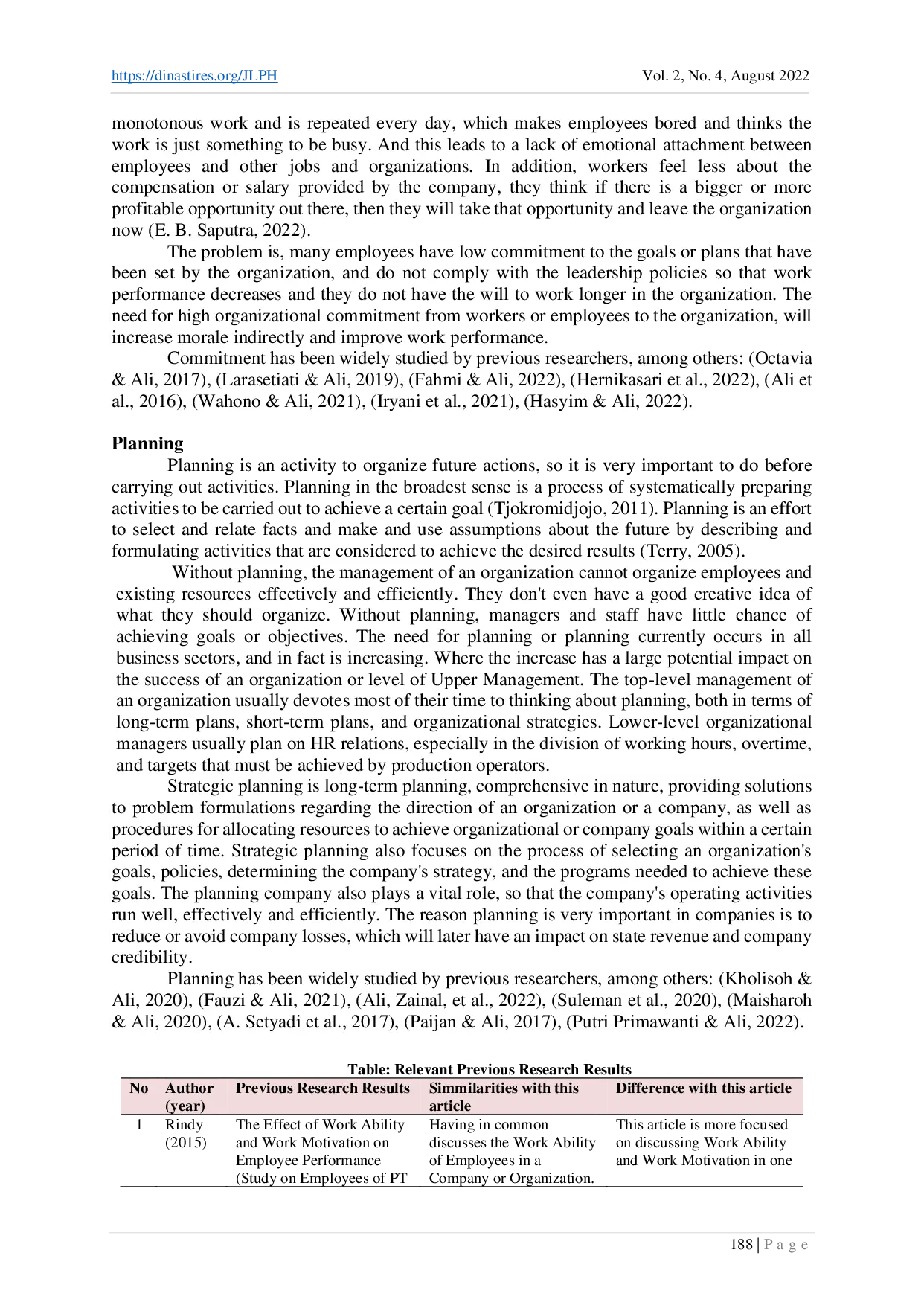 juris The Role of Supervisory Management in the company Commitment and Planning