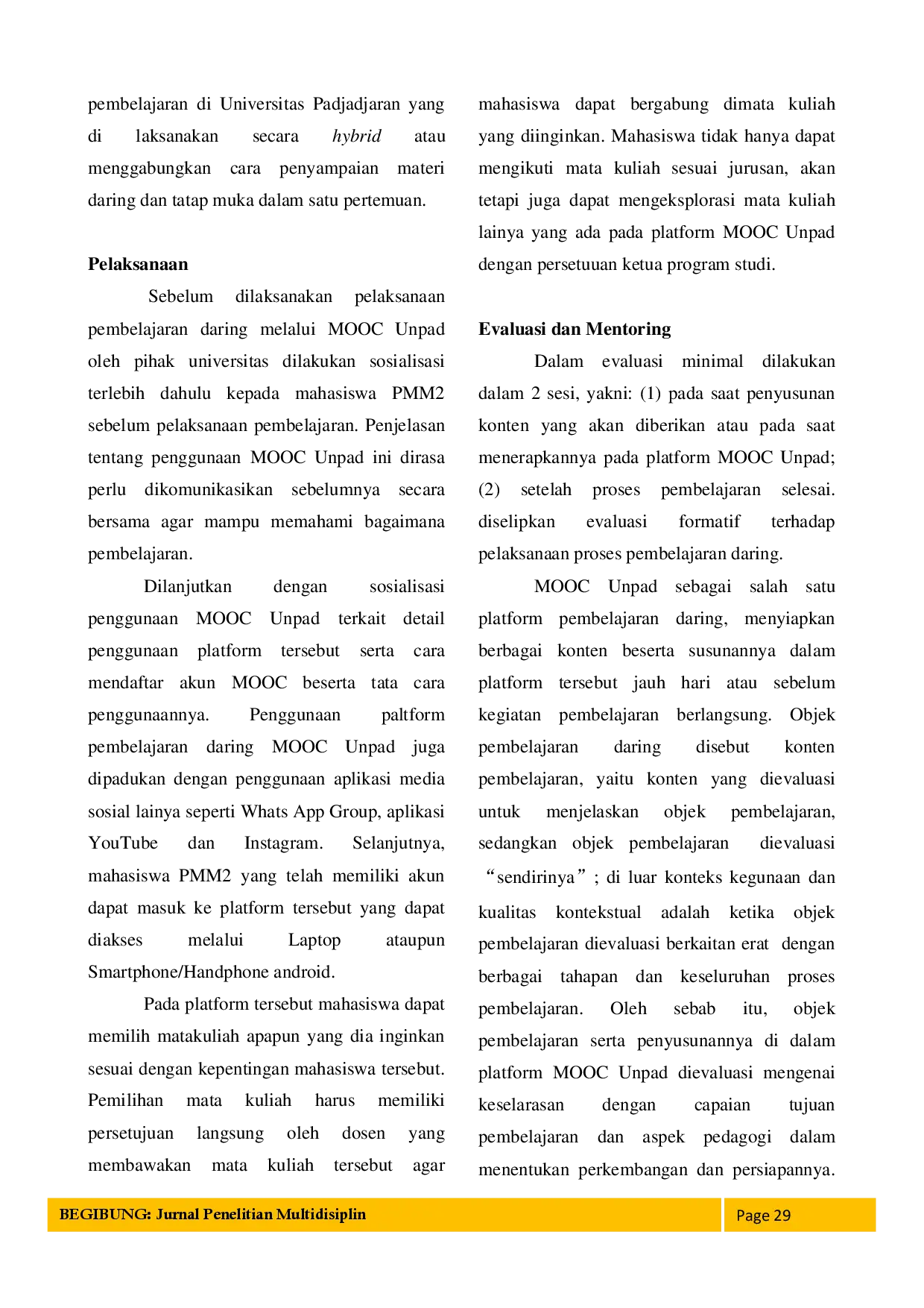 juris Inovasi Sistem Pembelajaran Daring Berbasis Massive Open Online Course Mooc Universitas Padjadjaran Pada Pertukaran Mahasiswa Merdeka 2