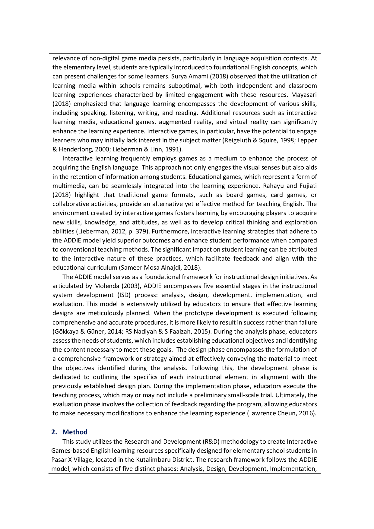 JURIS The Innovation of English Learning Resources Utilizing Interactive Games