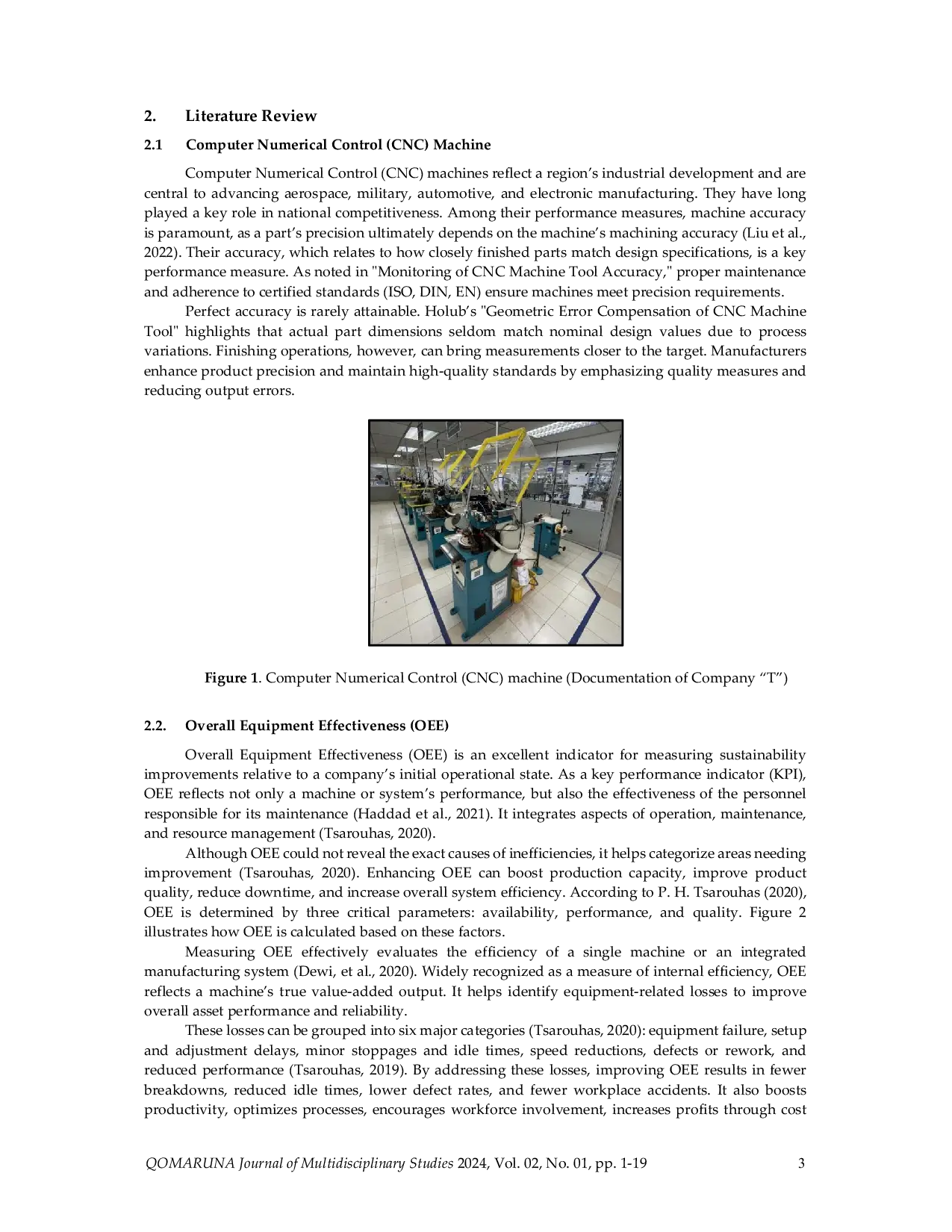 JURIS Product Quality Output Measurement for Preventive Maintenance on Computer Numerical Control CNC Machines at an Electronic Manufacturing Industry