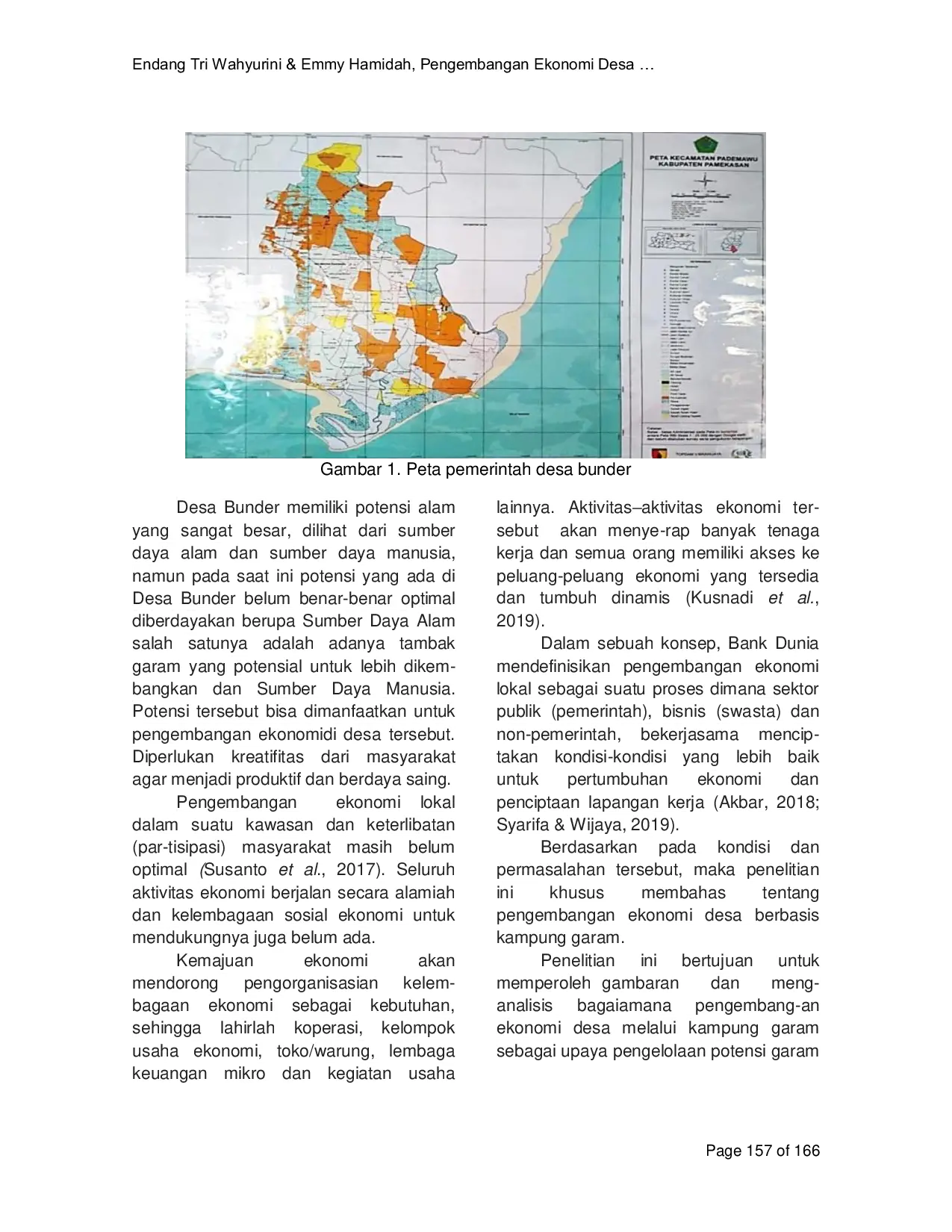 JURIS Pengembangan Ekonomi Desa melalui Kampung Garam Studi Kasus Desa Bunder Kecamatan Pademawu Kabupaten Pamekasan Madura