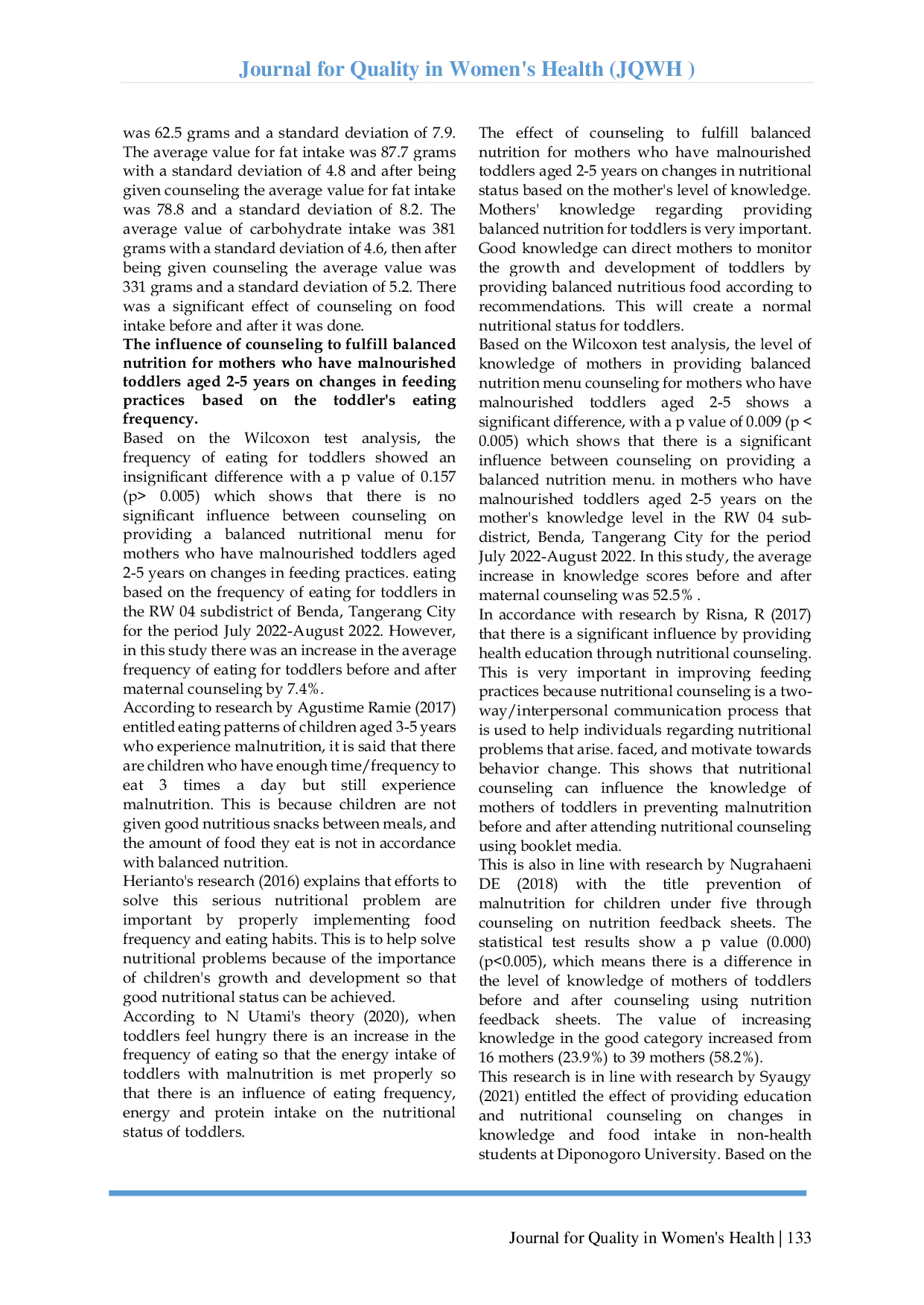JURIS Development Of Video As A Counseling Media That Supports The Provision Of A Balanced Nutrition Menu To Toddler Ages 2 5 Years With Lack Of Nutrition