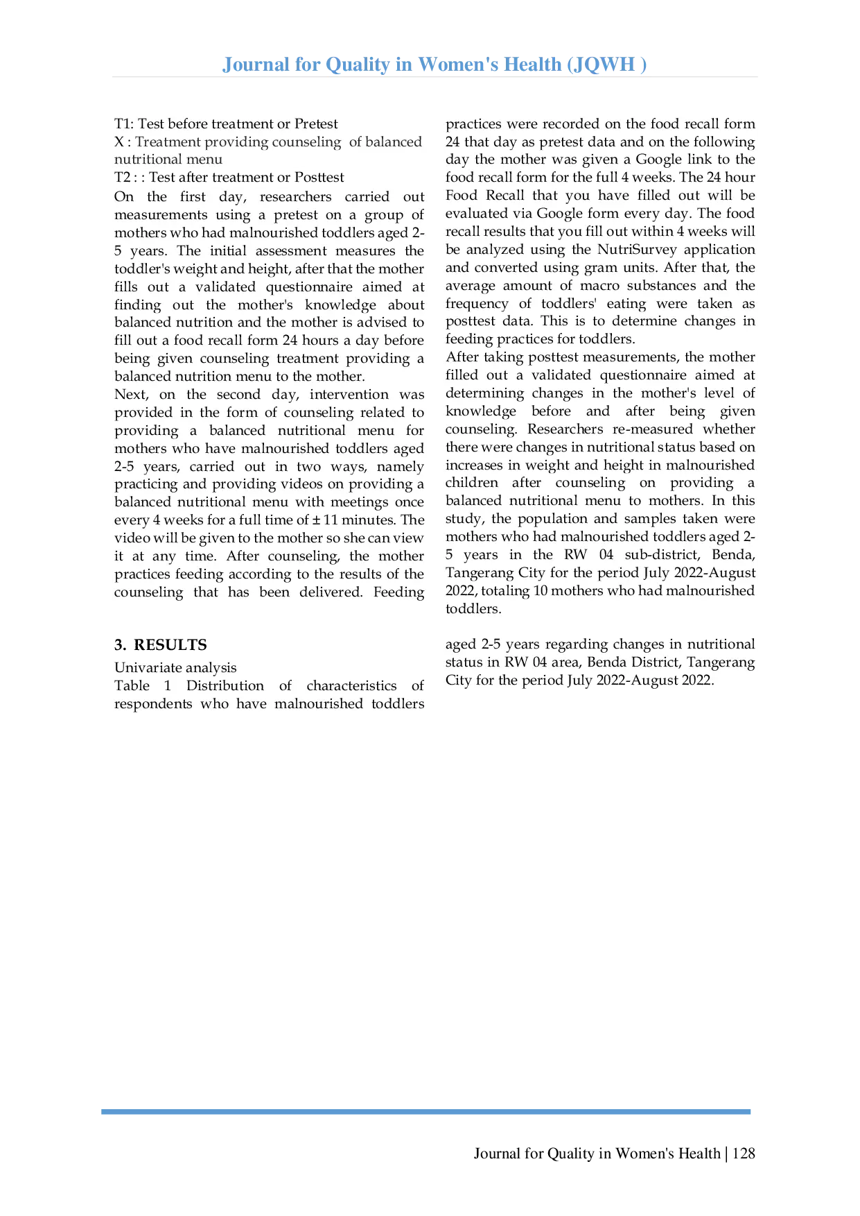 JURIS Development Of Video As A Counseling Media That Supports The Provision Of A Balanced Nutrition Menu To Toddler Ages 2 5 Years With Lack Of Nutrition