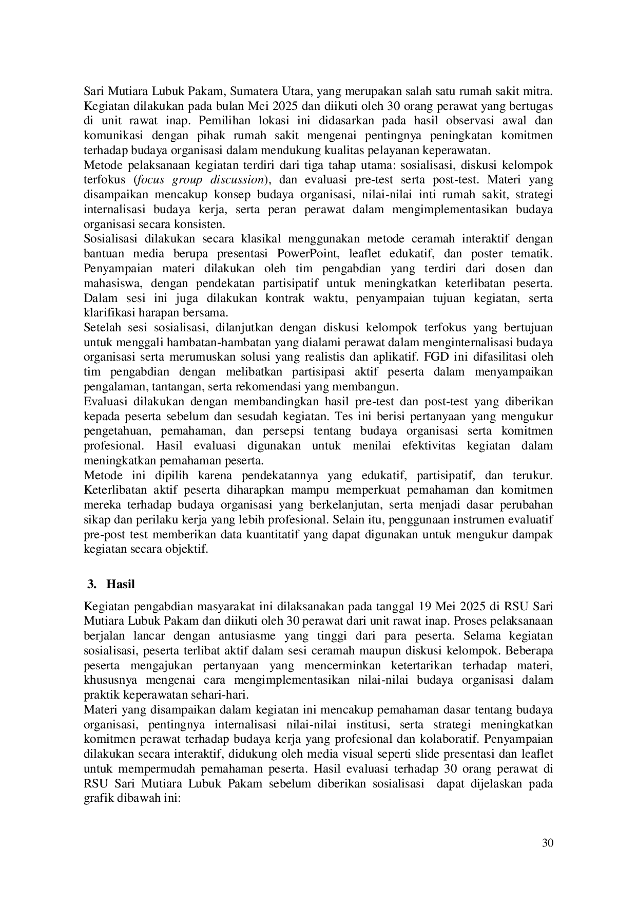 JURIS Peningkatan Komitmen Budaya Organisasi Dalam Meningkatkan Kinerja Perawat Di Rumah Sakit