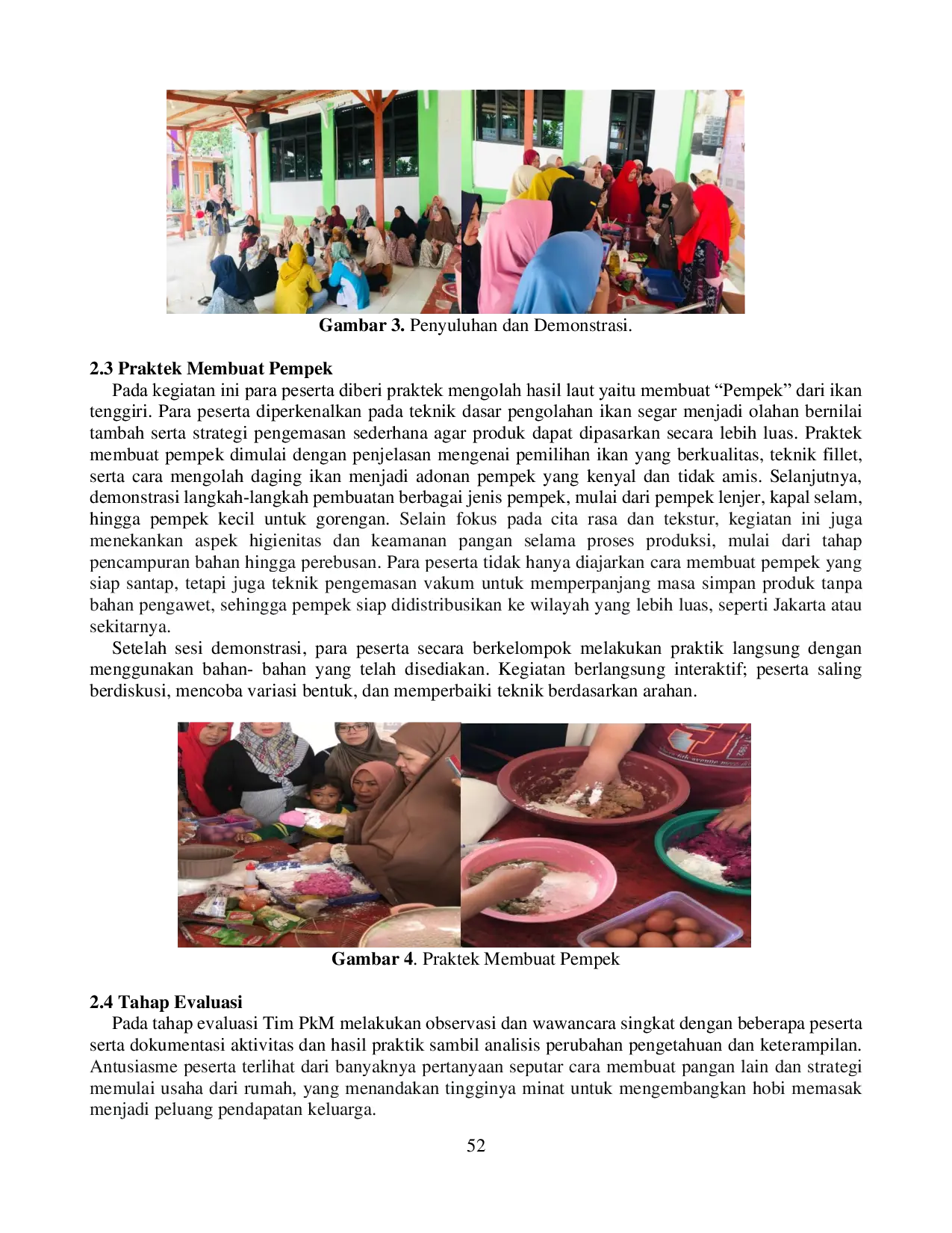 JURIS Pengembangan Wawasan Perempuan Anggota Aisyiyah Pulau Tidung terhadap Pengolahan Hasil Laut di Wilayah Kepulauan Seribu