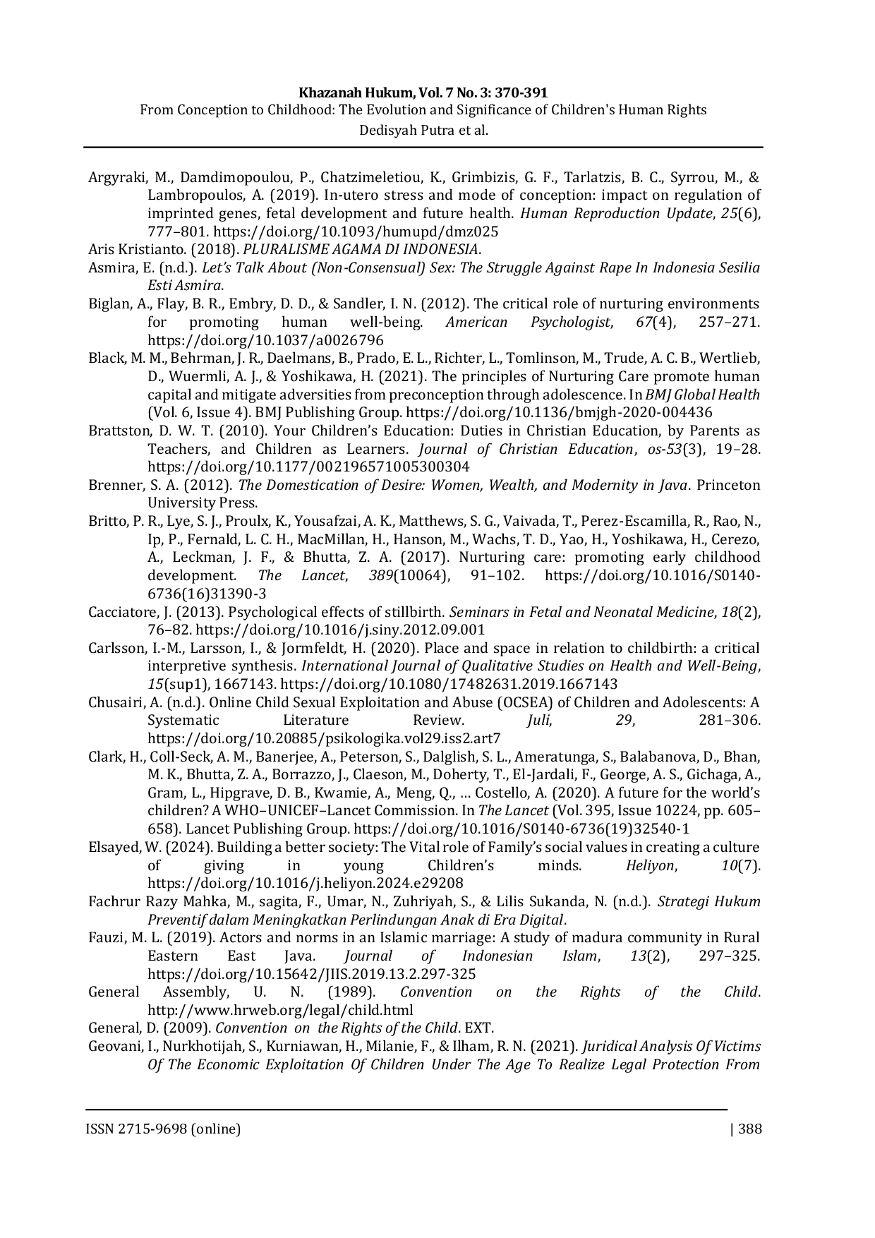 JURIS From Conception to Childhood The Evolution and Significance of Children s Human Rights