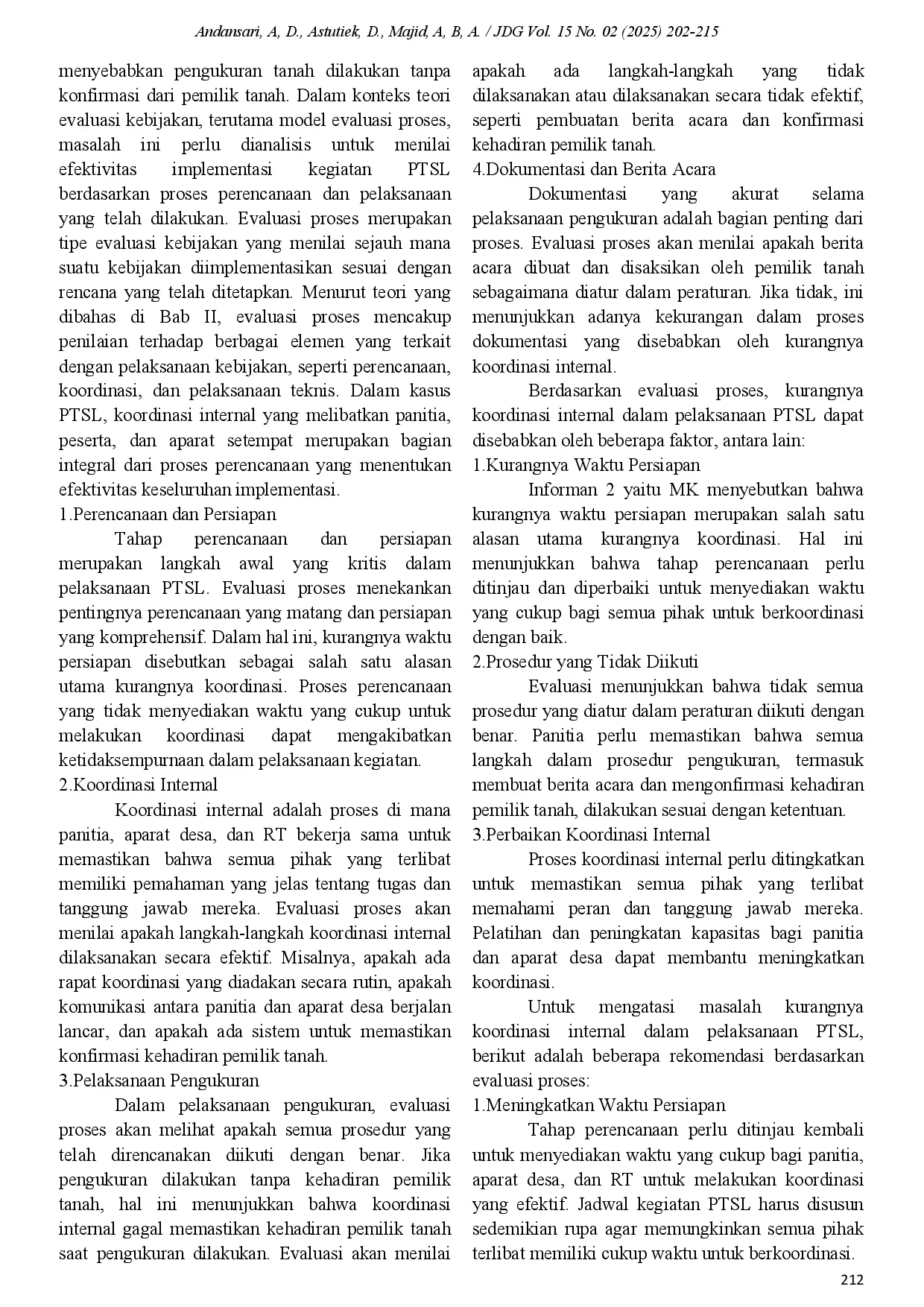 juris Evaluasi Pengawasan Pendaftaran Tanah Sistematis Lengkap Di Desa Suko Kecamatan Sukodono Kabupaten Sidoarjo