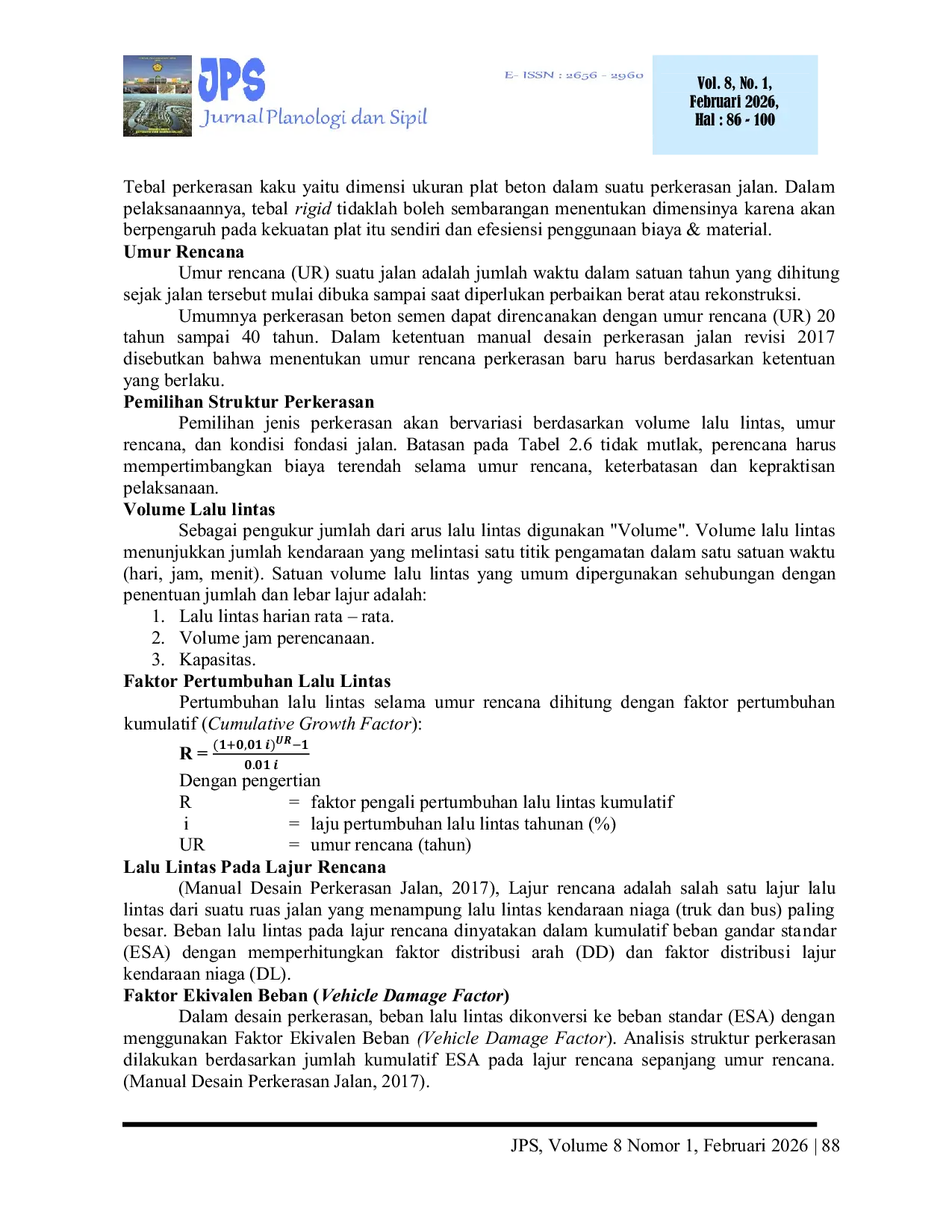 JURIS Analisis Perencanaan Tebal Perkerasan Kaku Dengan Metode Manual Desain Perkerasan MDP Bina Marga 2017 Studi Kasus Pada Ruas Jalan Napal Gumanti Kecamatan Peranap Kabupaten Indragiri Hulu