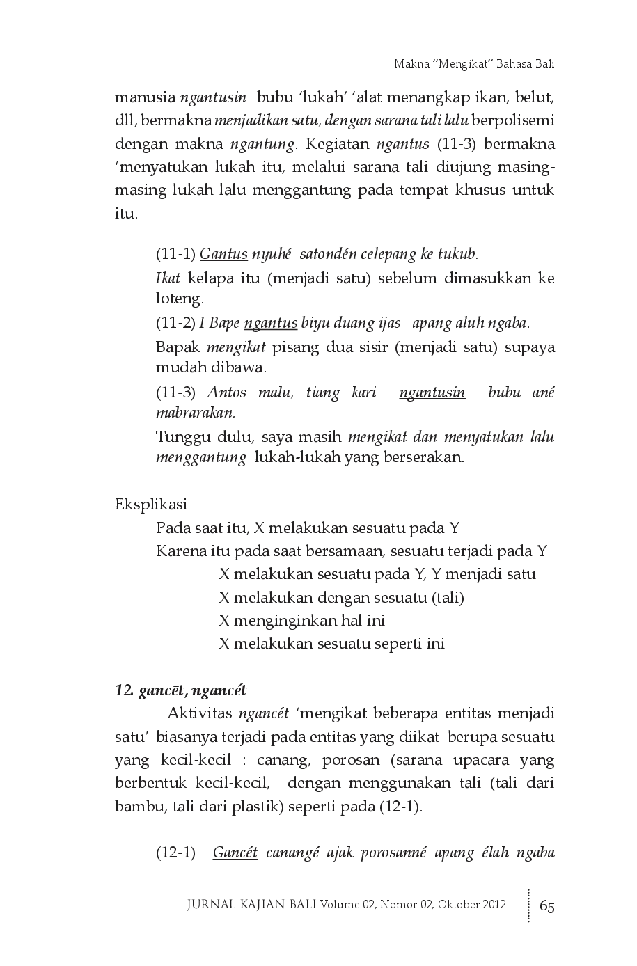 juris Makna Mengikat Bahasa Bali Pendekatan Metabahasa Semantik Alami