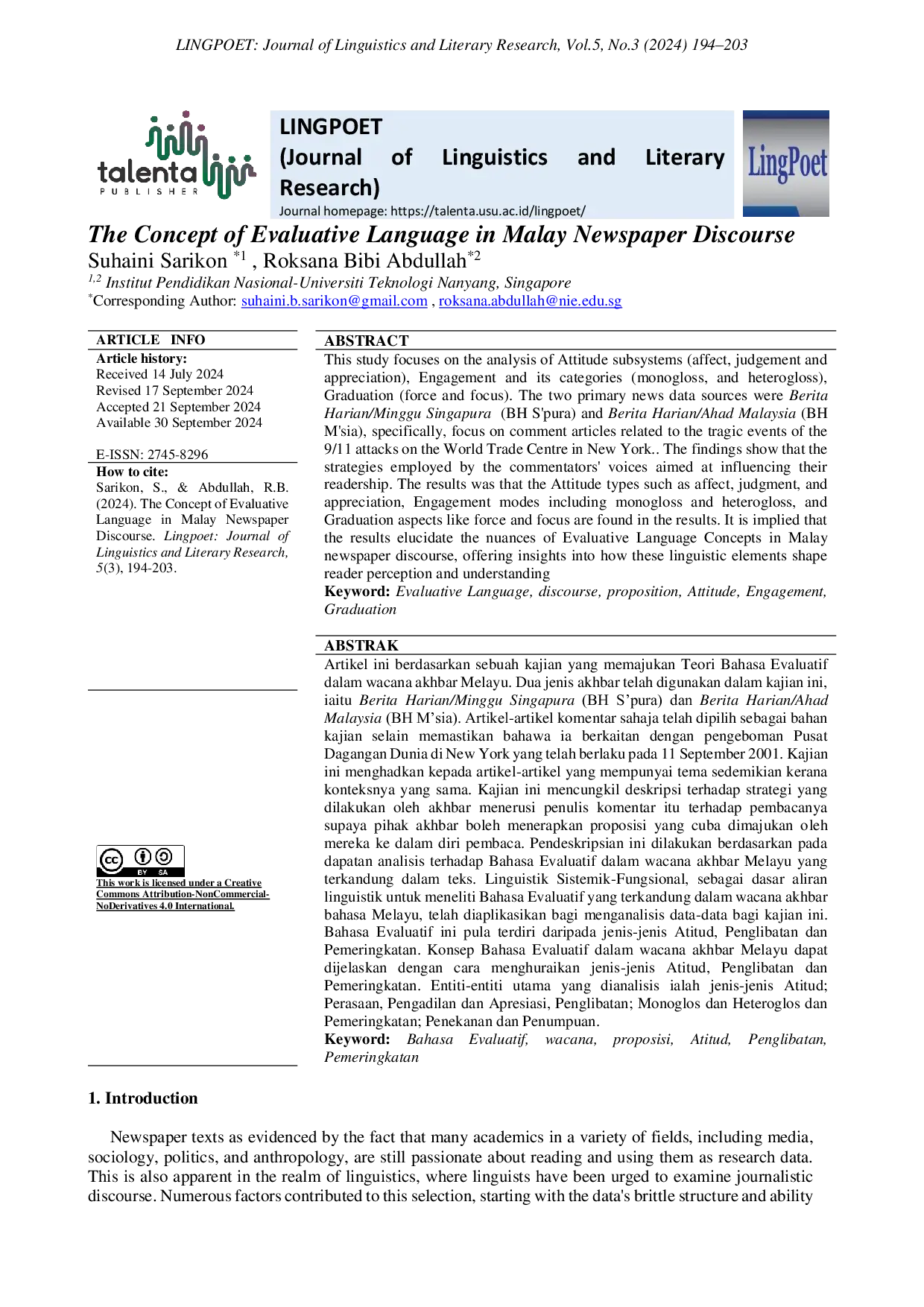 JURIS The Concept of Evaluative Language in Malay Newspaper Discourse