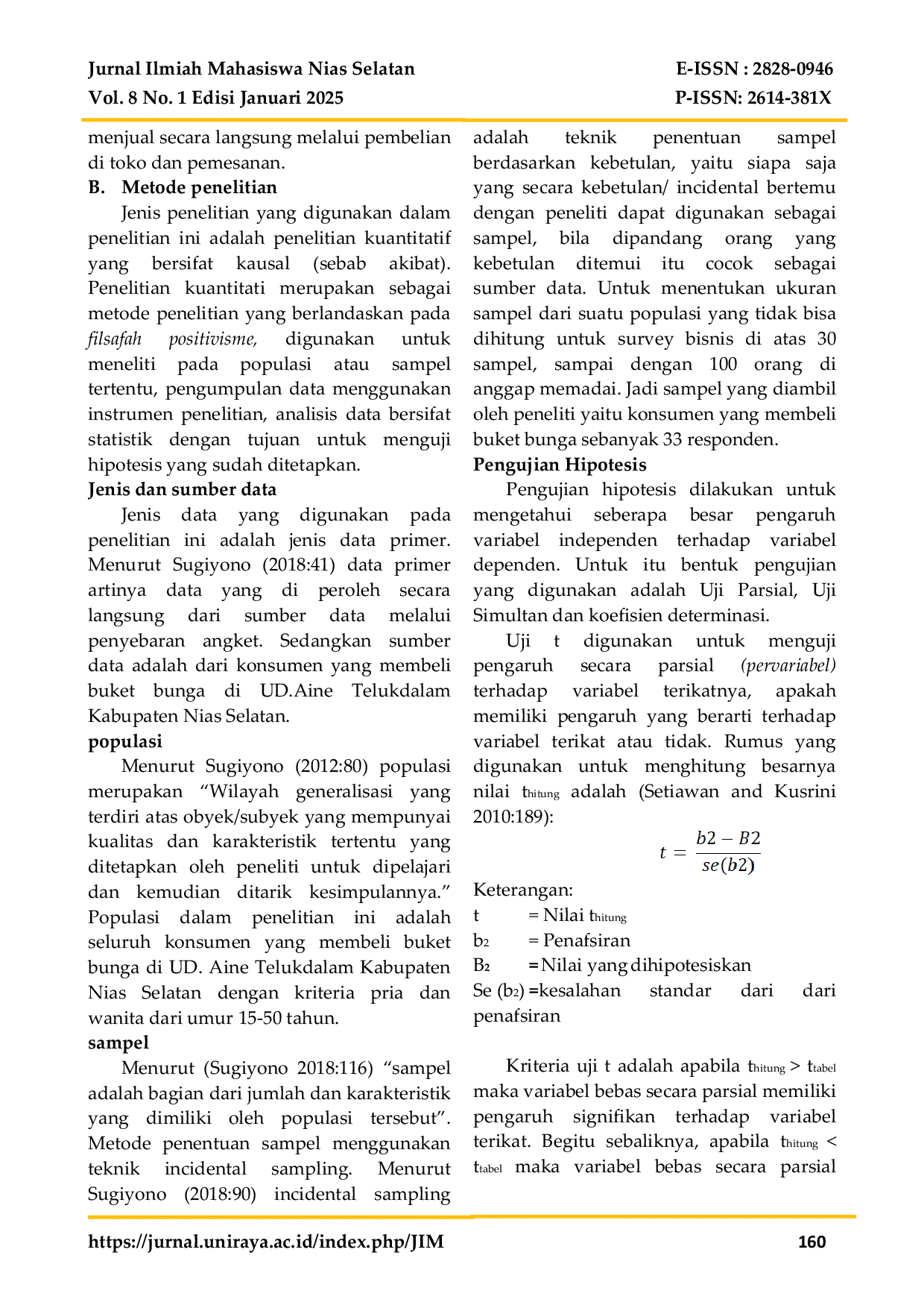 JURIS PENGARUH KUALITAS PRODUK BUKET BUNGA TERHADAP KEPUASAN KONSUMEN PADA UD AINE TELUKDALAM KABUPATEN NIAS SELATAN
