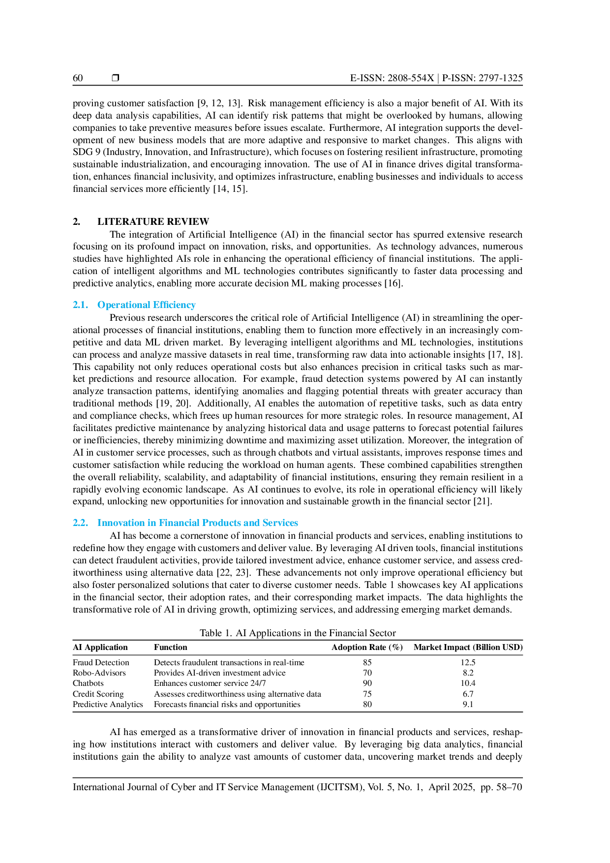 JURIS Integrasi Kecerdasan Buatan di Sektor Keuangan Inovasi Risiko dan Peluang
