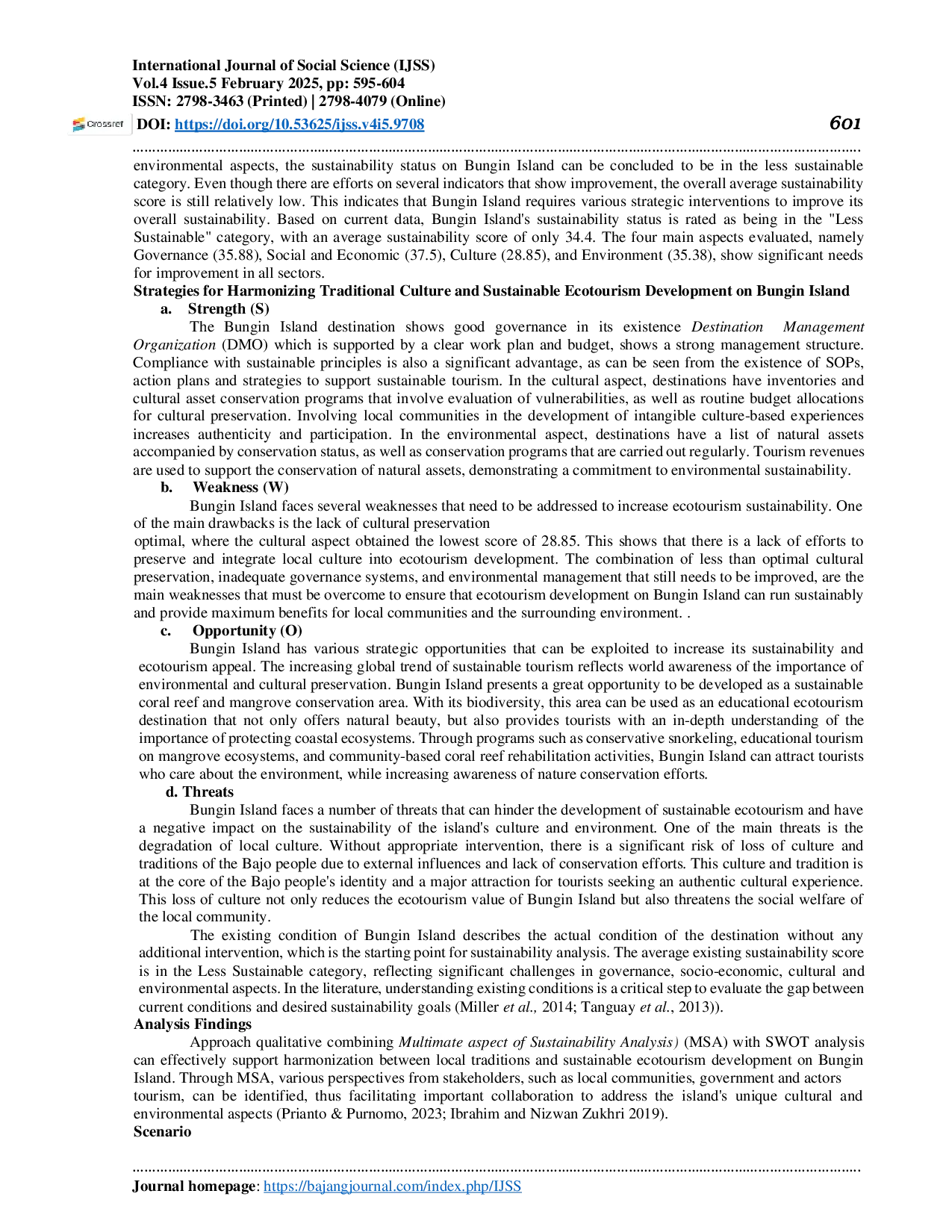 JURIS Harmonizing Traditions and Sustainable Ecotourism Development on Bungin Island