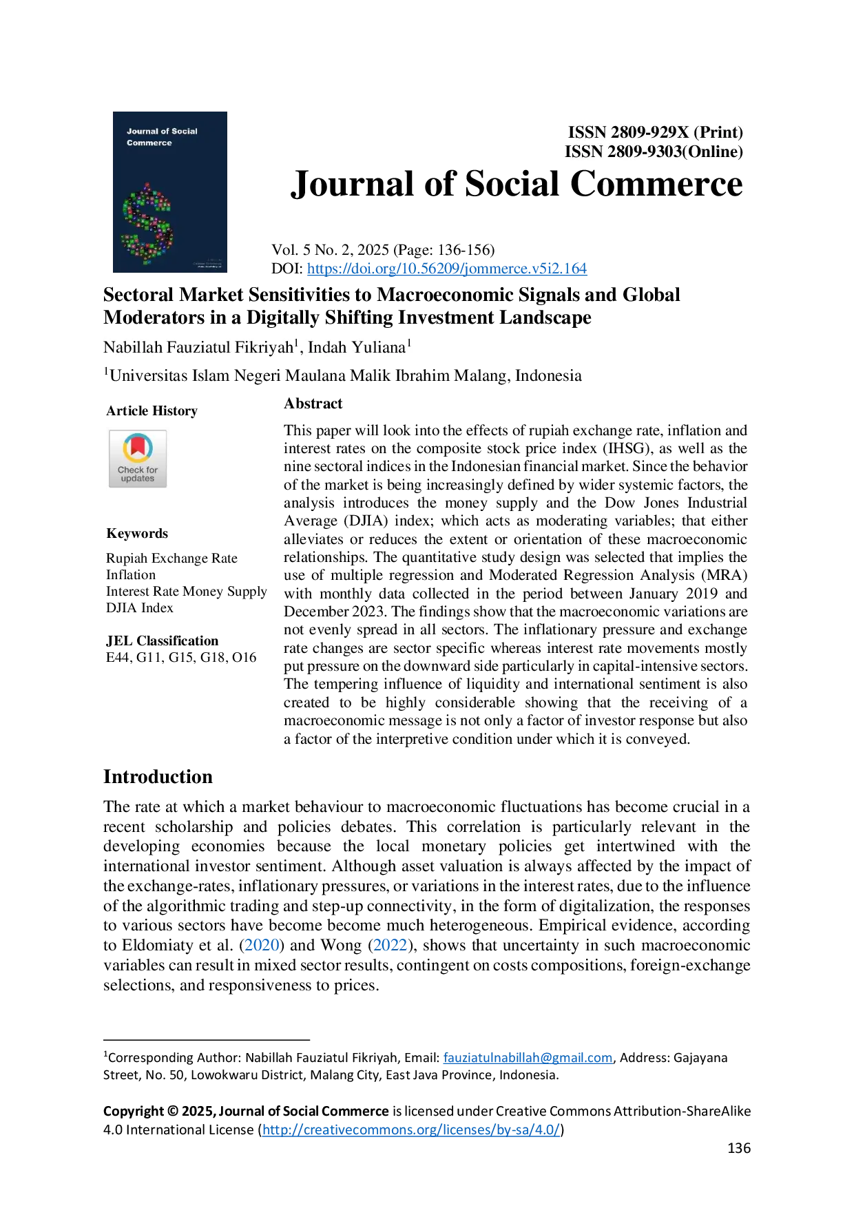 JURIS Sectoral Market Sensitivities to Macroeconomic Signals and Global Moderators in a Digitally Shifting Investment Landscape