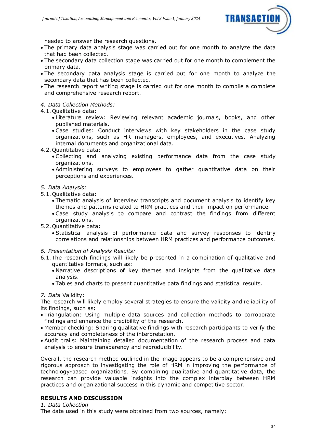 JURIS The Role of Human Resource Management in Improving the Performance of Technology Based Organizations