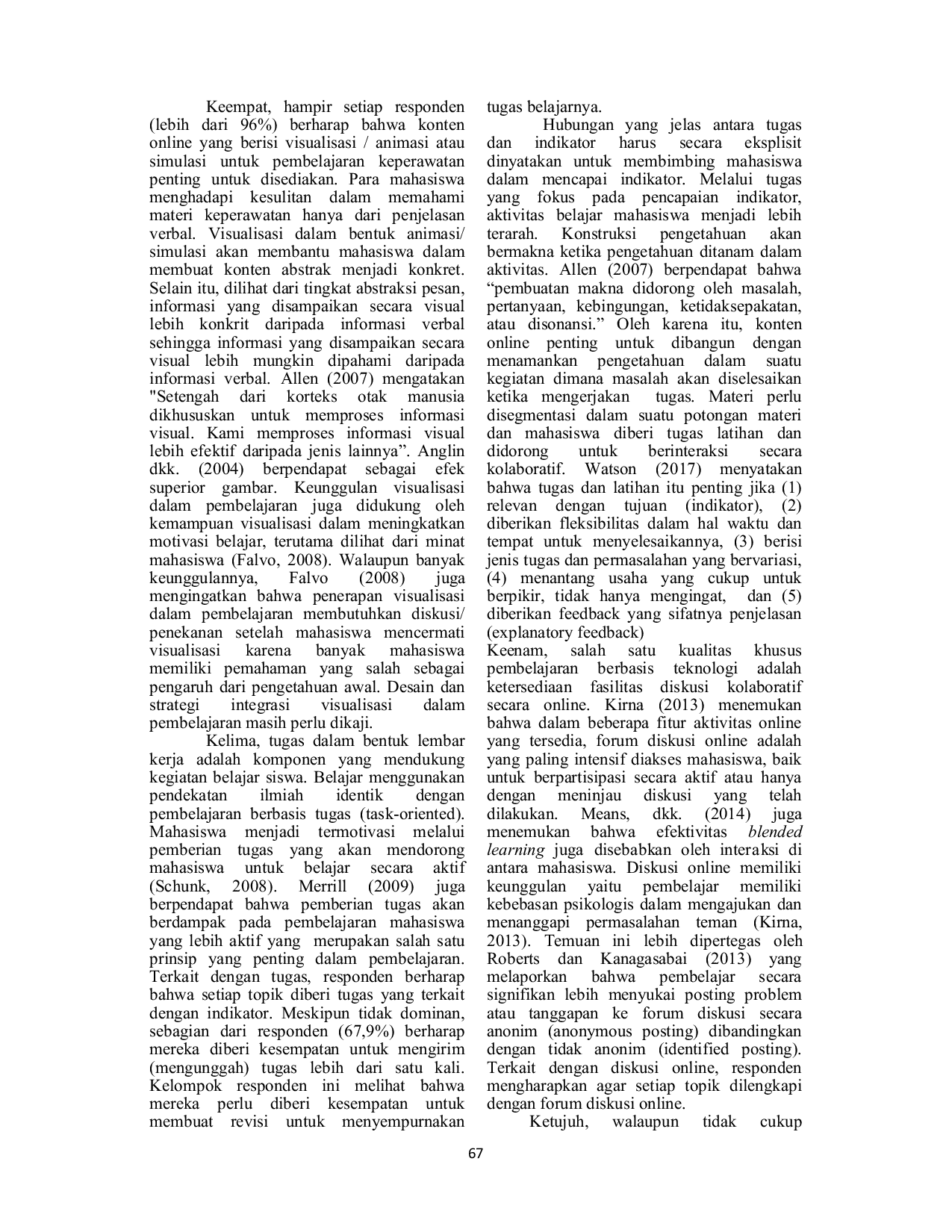 JURIS Harapan Mahasiswa Keperawatan Tentang Blended Learning