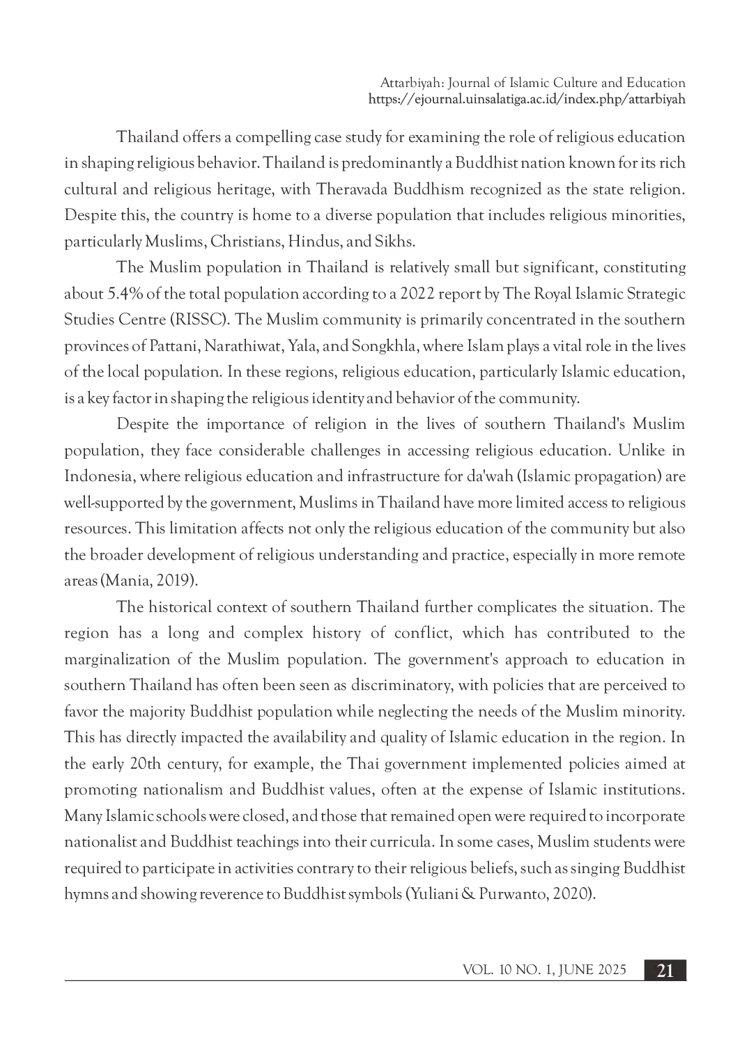 juris Teacher efforts in enhancing religious behavior among secondary school students