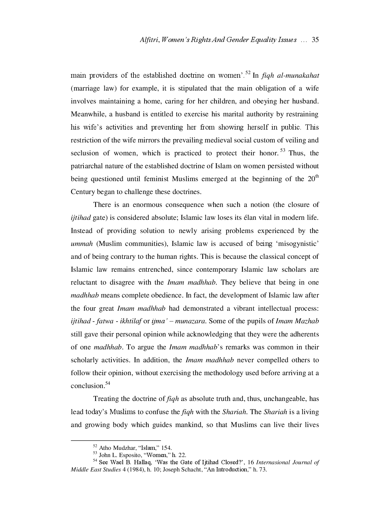 juris Women s Rights And Gender Equality Issues In Islamic Law In Indonesia The Need To Re Read Women s Status In The Islamic Religious Texts